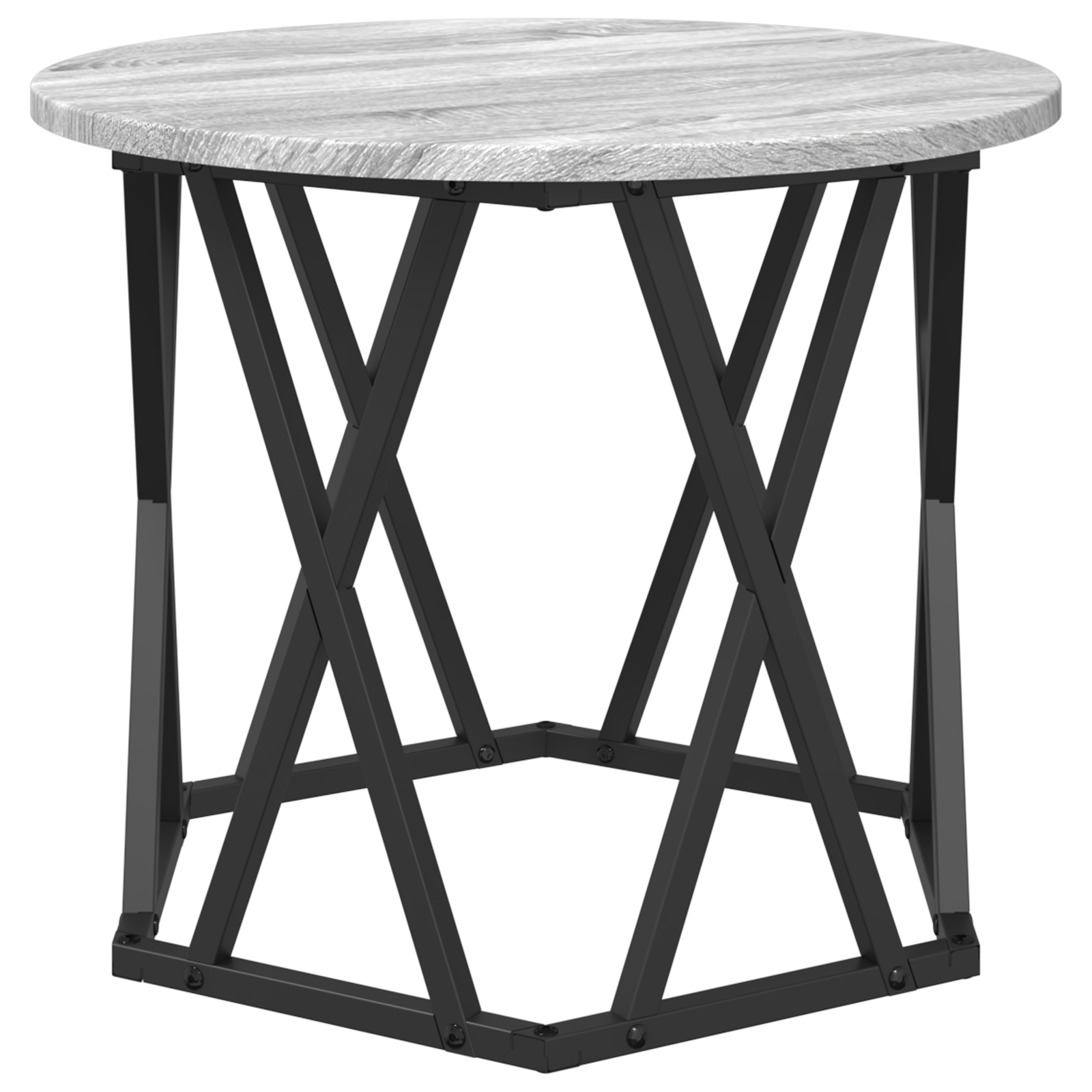 Tables d'appoint empilables vidaXL 2 pcs Gris Sonoma en bois reconstitué XIOS
