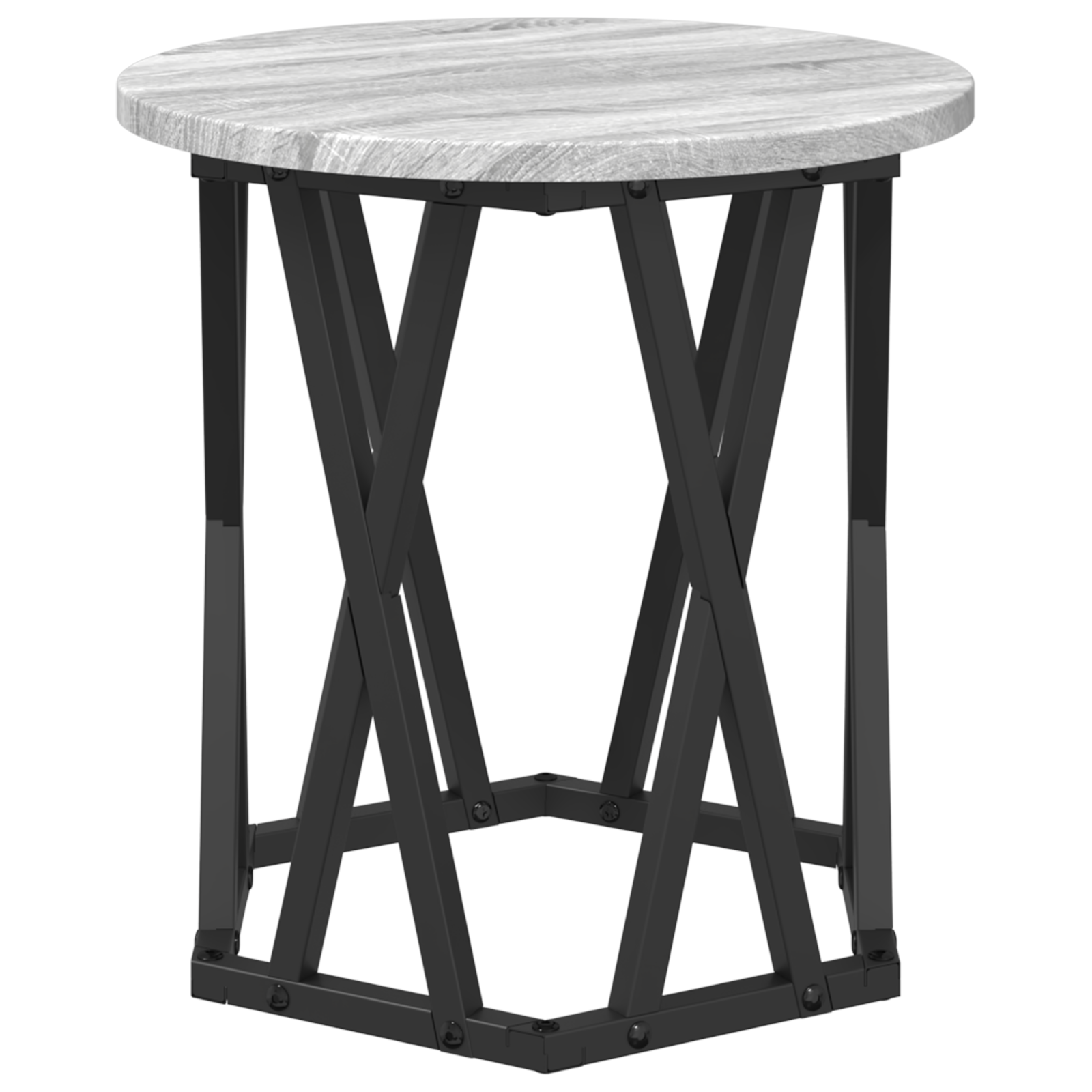 Tables d'appoint empilables vidaXL 2 pcs Gris Sonoma en bois reconstitué XIOS