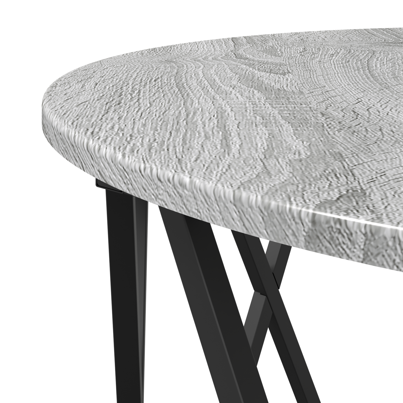 Table basse Gris Sonoma 80x80x42 cm en bois reconstitué XIOS