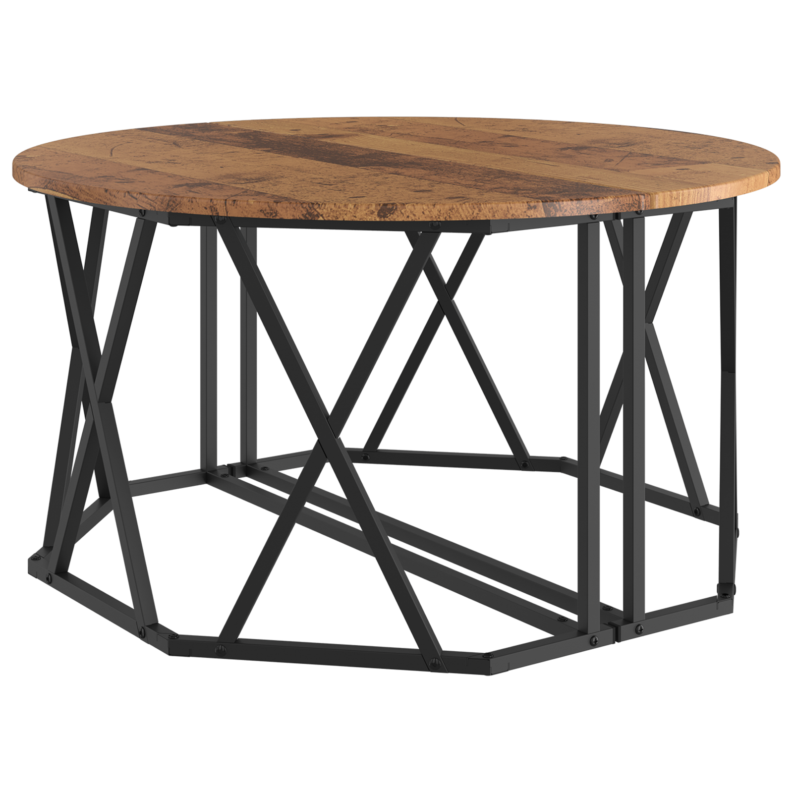 Table Basse vidaXL Bois Ancien 80x80x42 cm en Bois Élégué XIOS