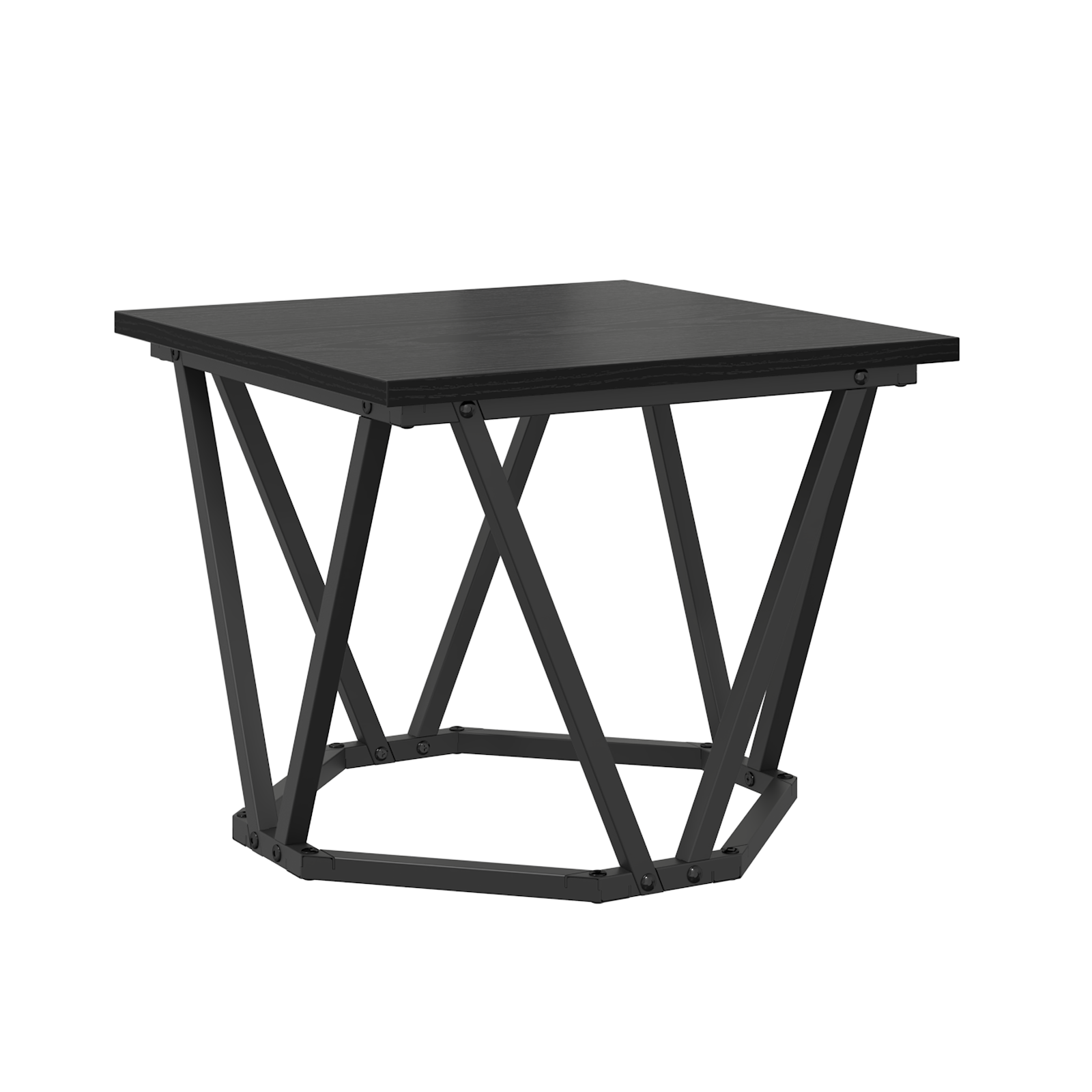 Tables d'appoint vidaXL 3 pcs Noir Chêne en bois d'ingénierie XIOS