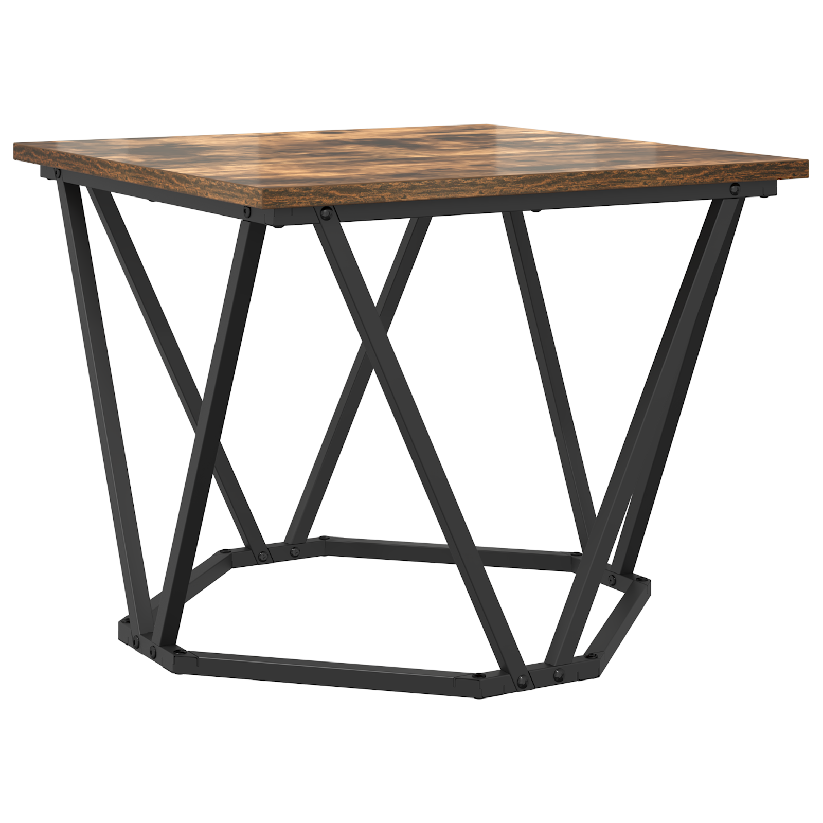 Tables d'appoint vidaXL 3 pcs en bois d'ingénierie chêne fumé