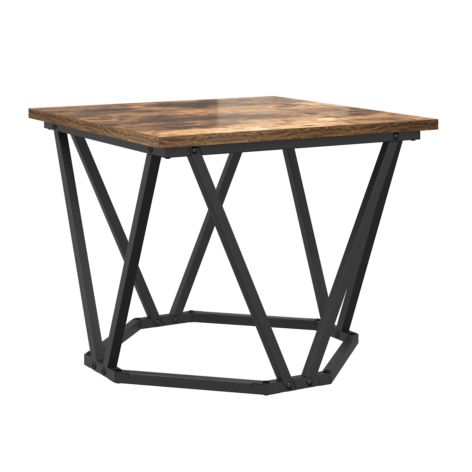 Tables d'appoint vidaXL 3 pcs en bois d'ingénierie chêne fumé