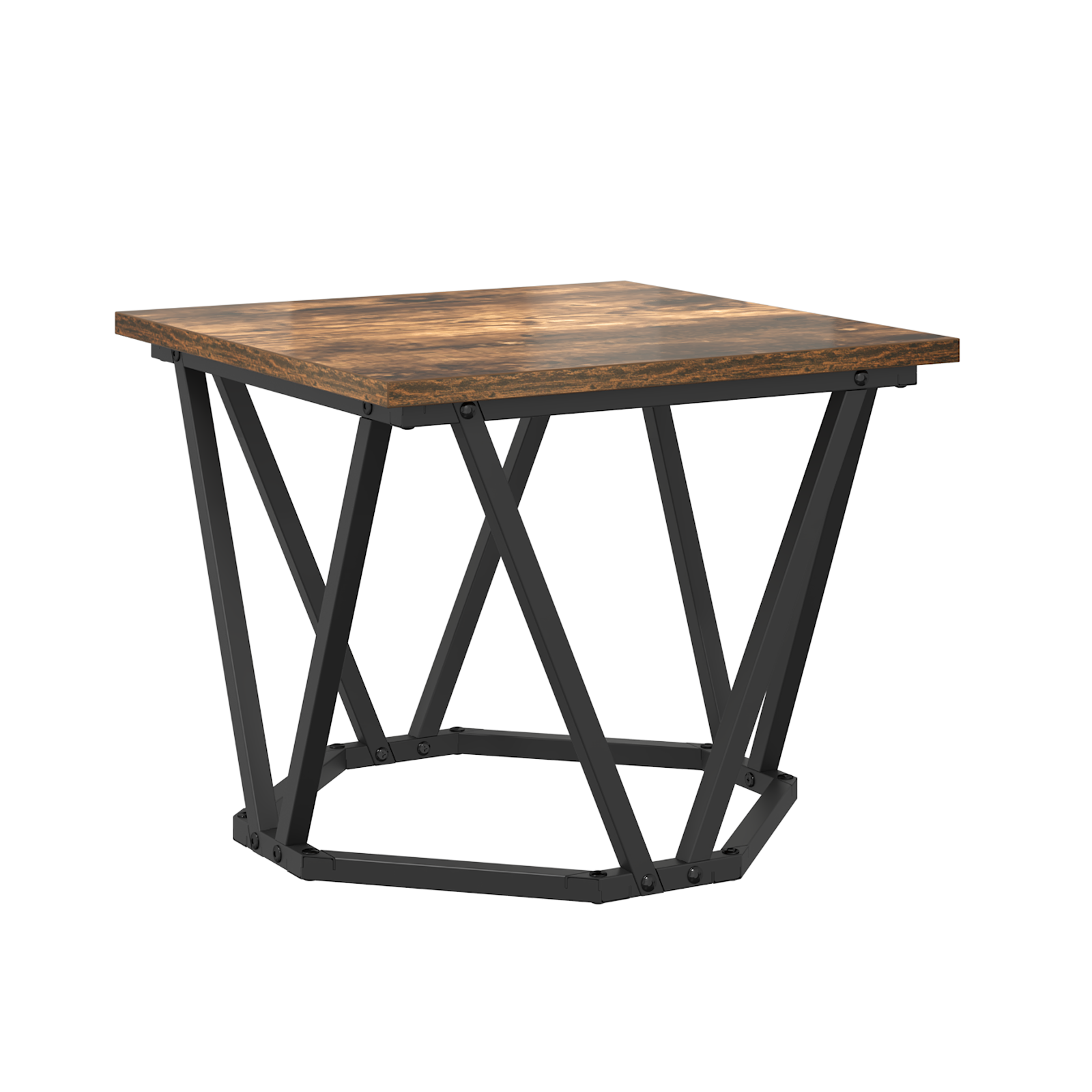 Tables d'appoint vidaXL 3 pcs en bois d'ingénierie chêne fumé