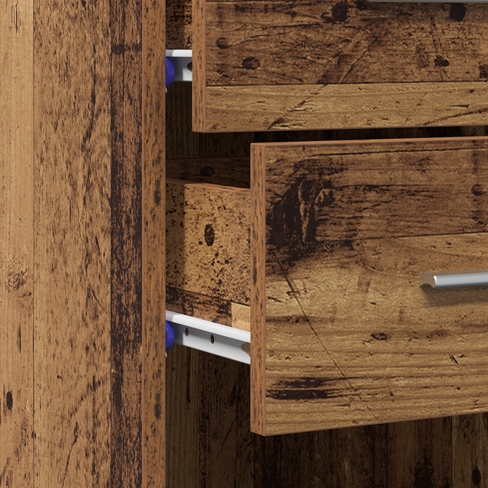 Highboard en bois ancien 30x42,5x185 cm en bois stratifié
