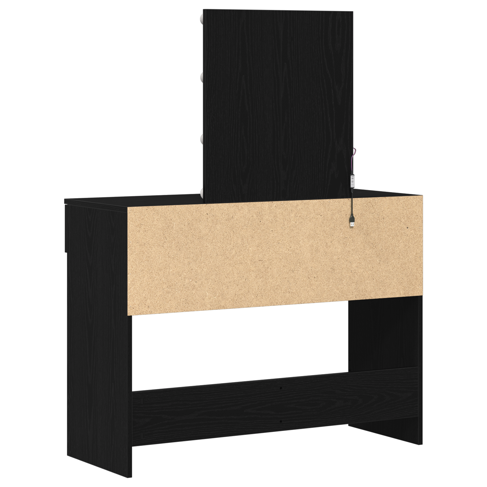 Coiffeuse Chêne noir 100 x 40 x 130 cm Bois d'ingénierie - XIOS