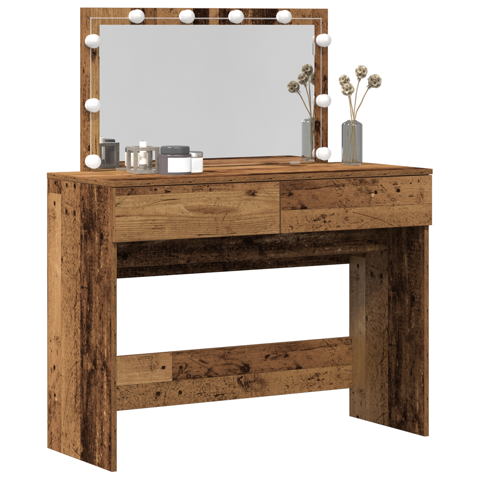 Coiffeuse Bois Ancien 100 x 40 x 120 cm Bois d'ingénierie - XIOS
