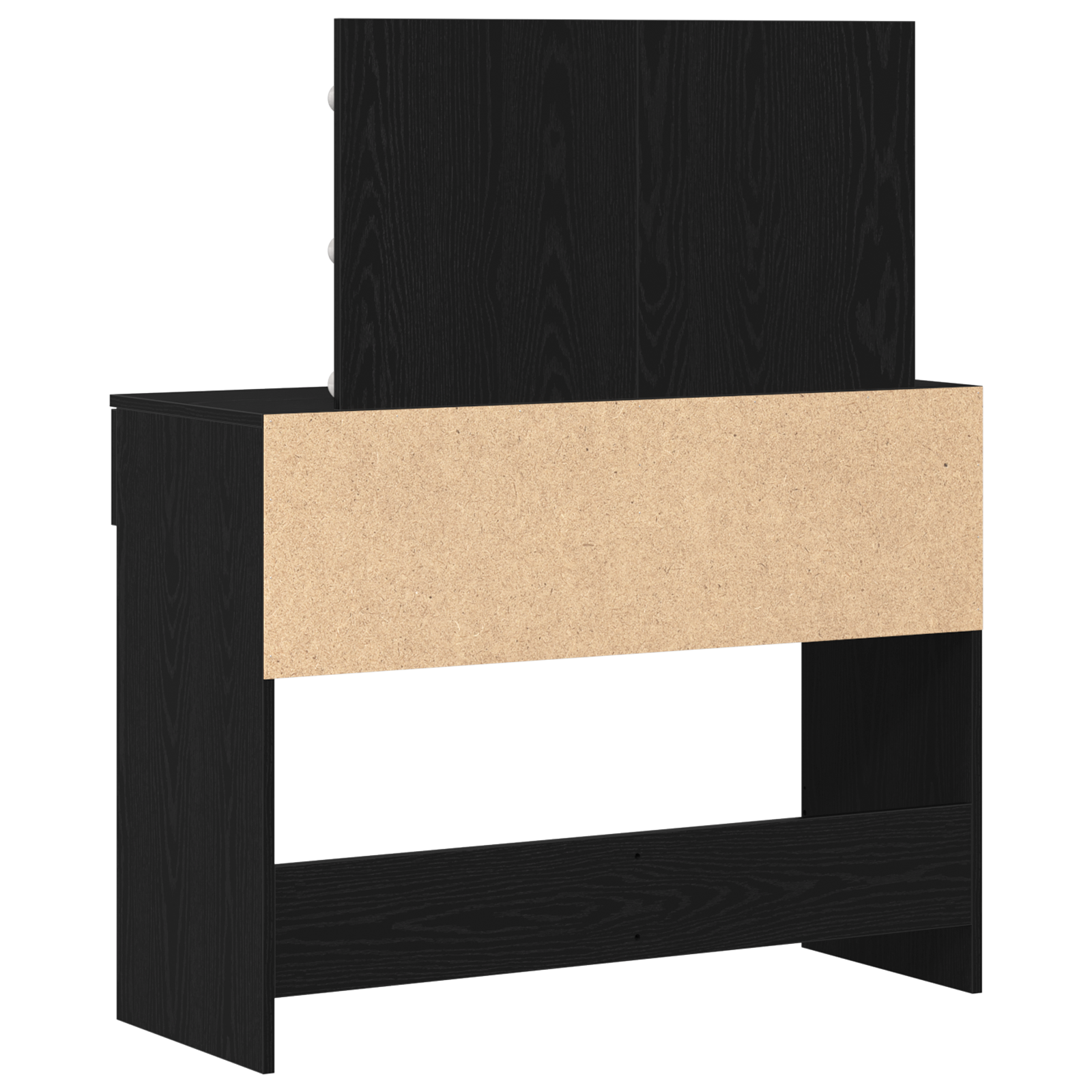 Coiffeuse avec LED en chêne noir 100x40x120 cm