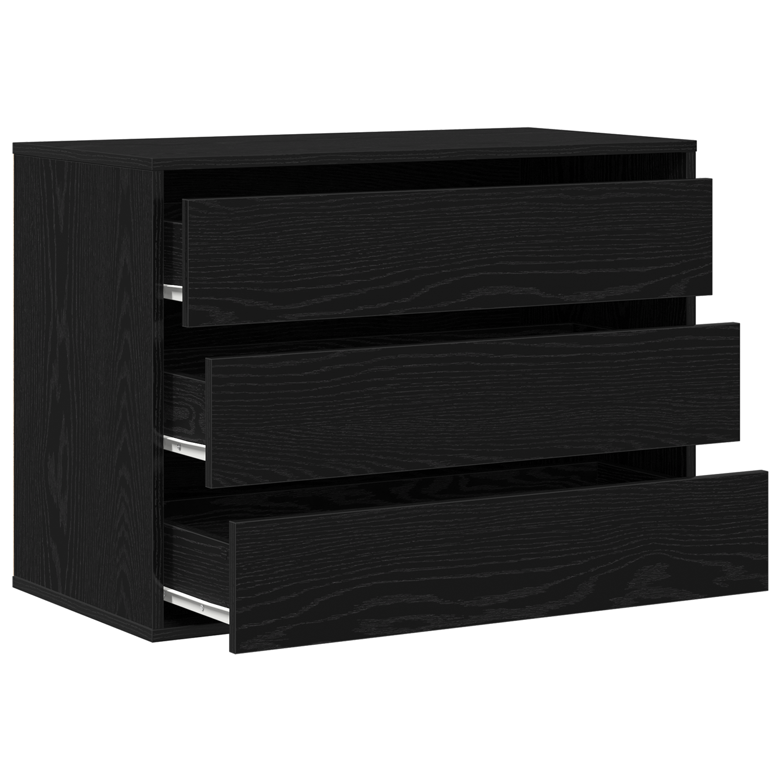 Armoire à tiroirs Noir 80 x 41 x 58 cm Bois d'ingénierie - XIOS
