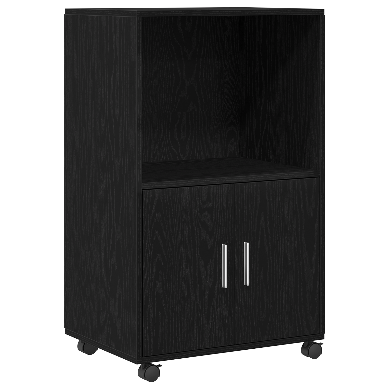 Cabinet roulant vidaXL Chêne noir 55x40x91 cm Bois d'ingénierie