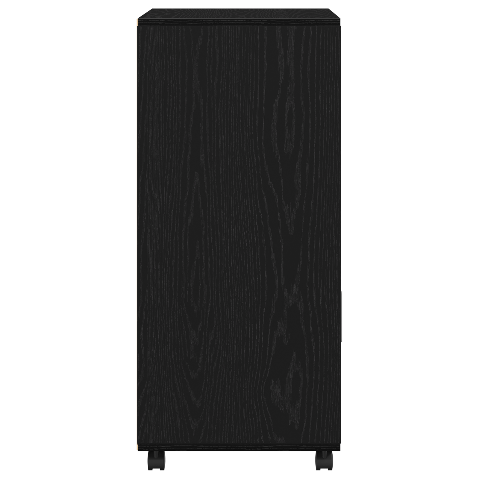 Cabinet roulant vidaXL Chêne noir 55x40x91 cm Bois d'ingénierie