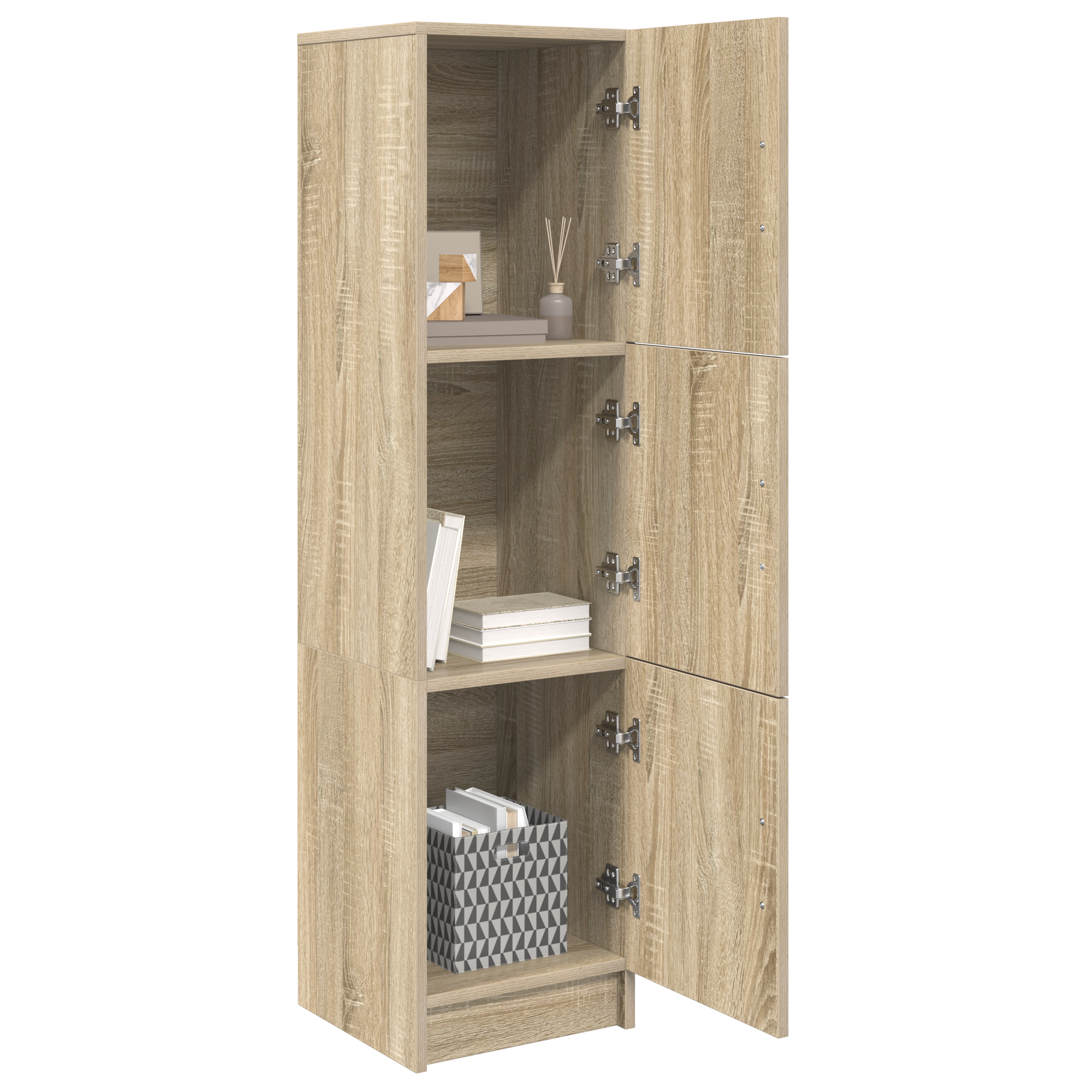 Meuble de Rangement Chêne sonoma 31,5 x 32 x 124 cm - XIOS