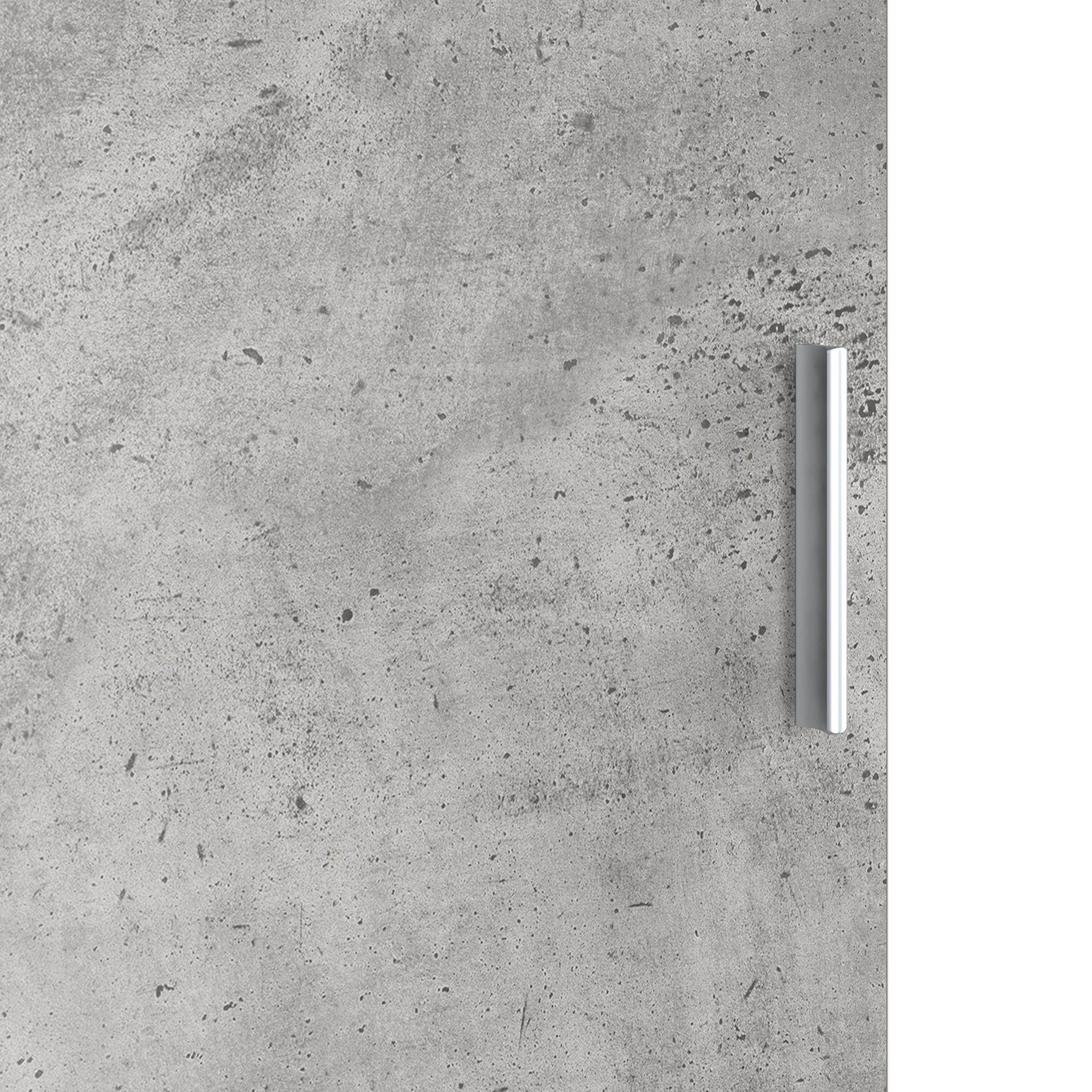 Meuble de Rangement Gris béton 31,5 x 32 x 124 cm