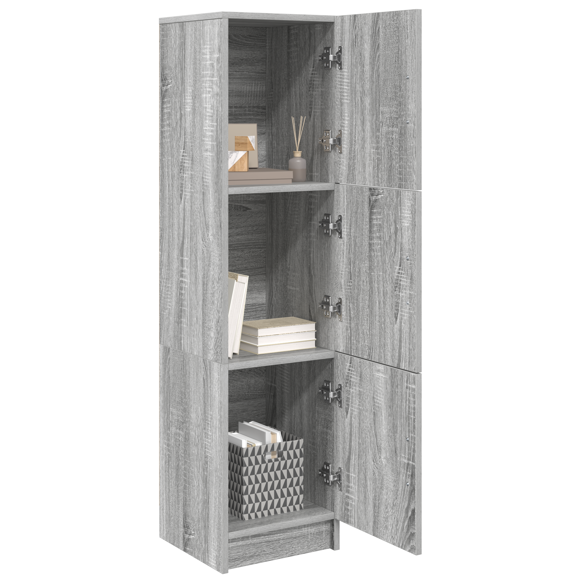 Meuble de Rangement Sonoma gris 31,5 x 32 x 124 cm - XIOS