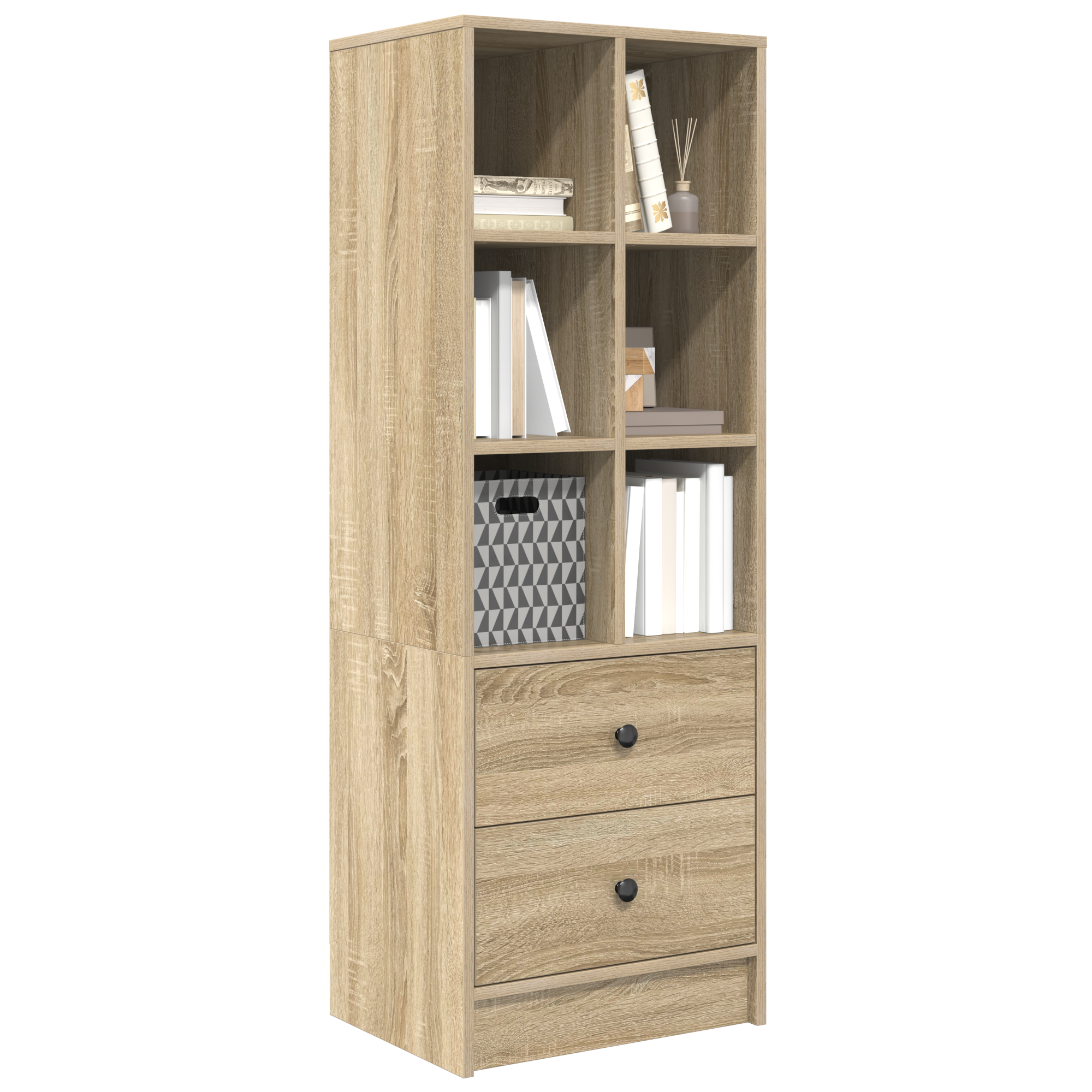 Haut Armoire avec tiroir Chêne Sonoma 45,5 x 34 x 127 cm - XIOS