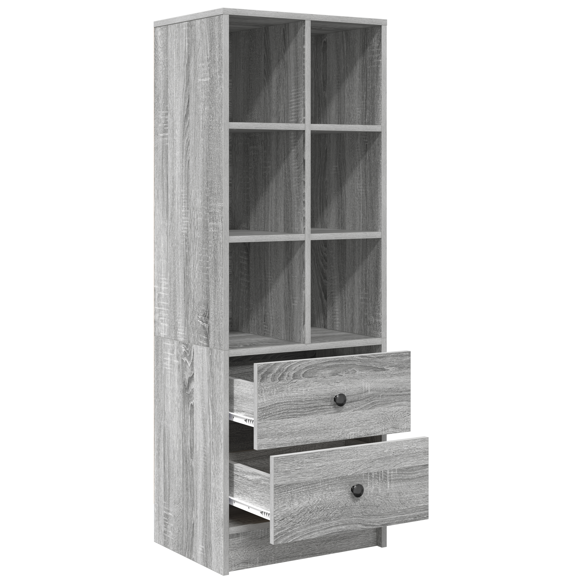Haut Armoire avec tiroir Gris Sonoma 45,5 x 34 x 127 cm - XIOS