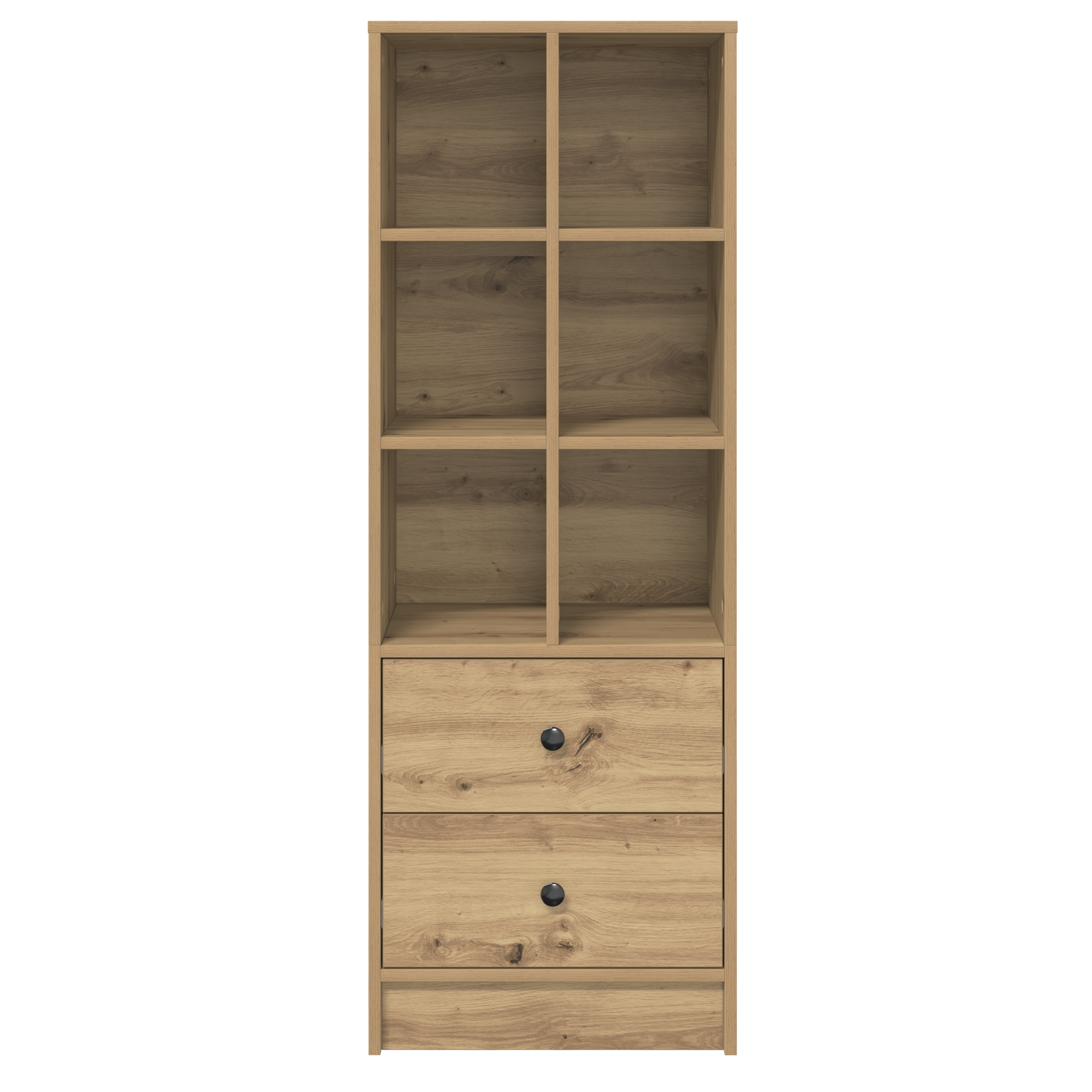 Haut Armoire avec tiroir Chêne artisanal 45,5 x 34 x 127 cm - XIOS