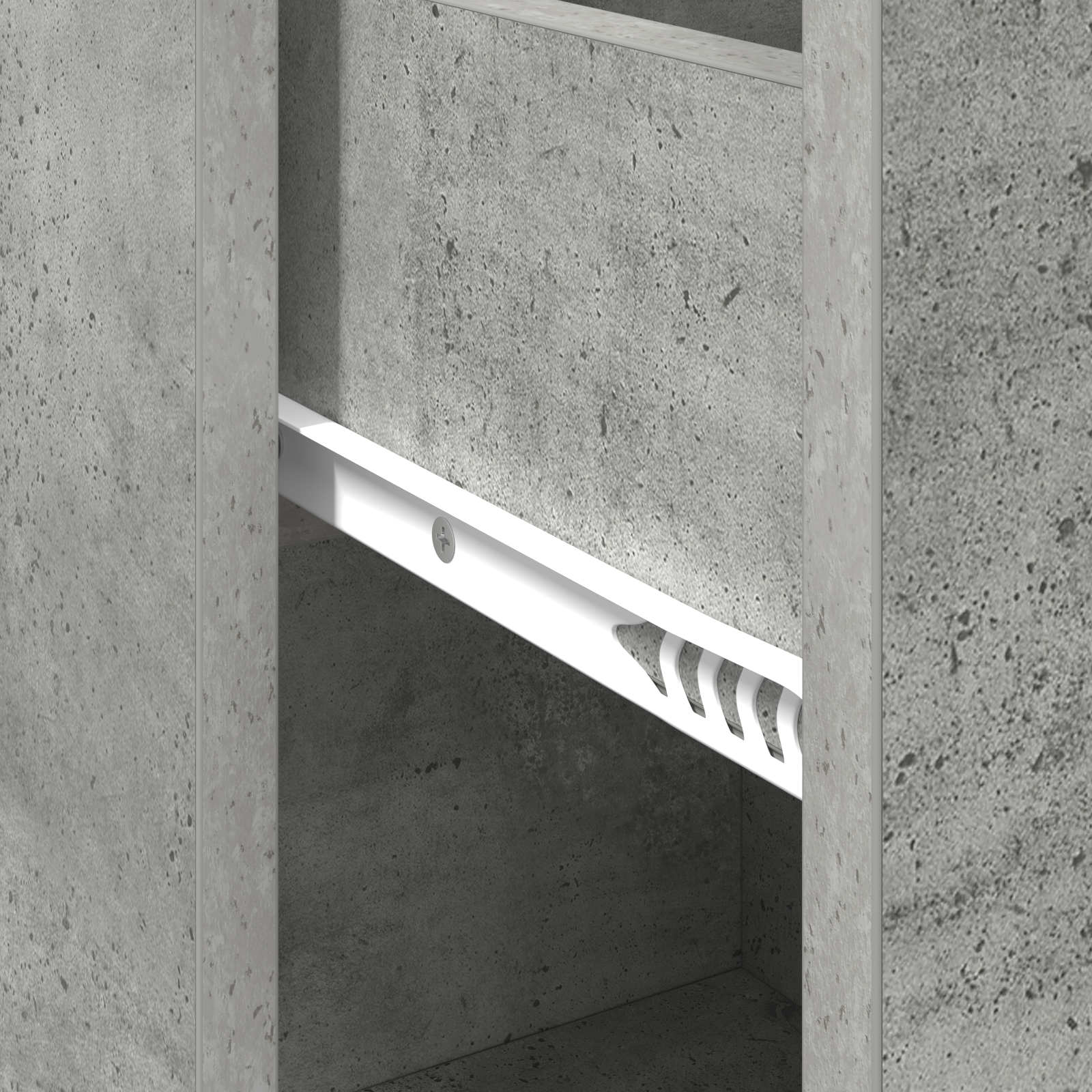 Meuble de rangement gris Gris béton