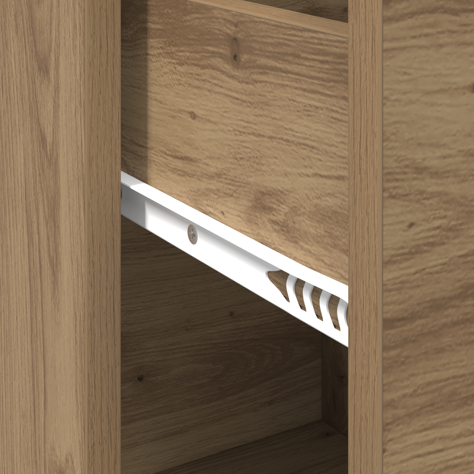 Cabinet de rangement en chêne Chêne fait main Bois d'ingénierie