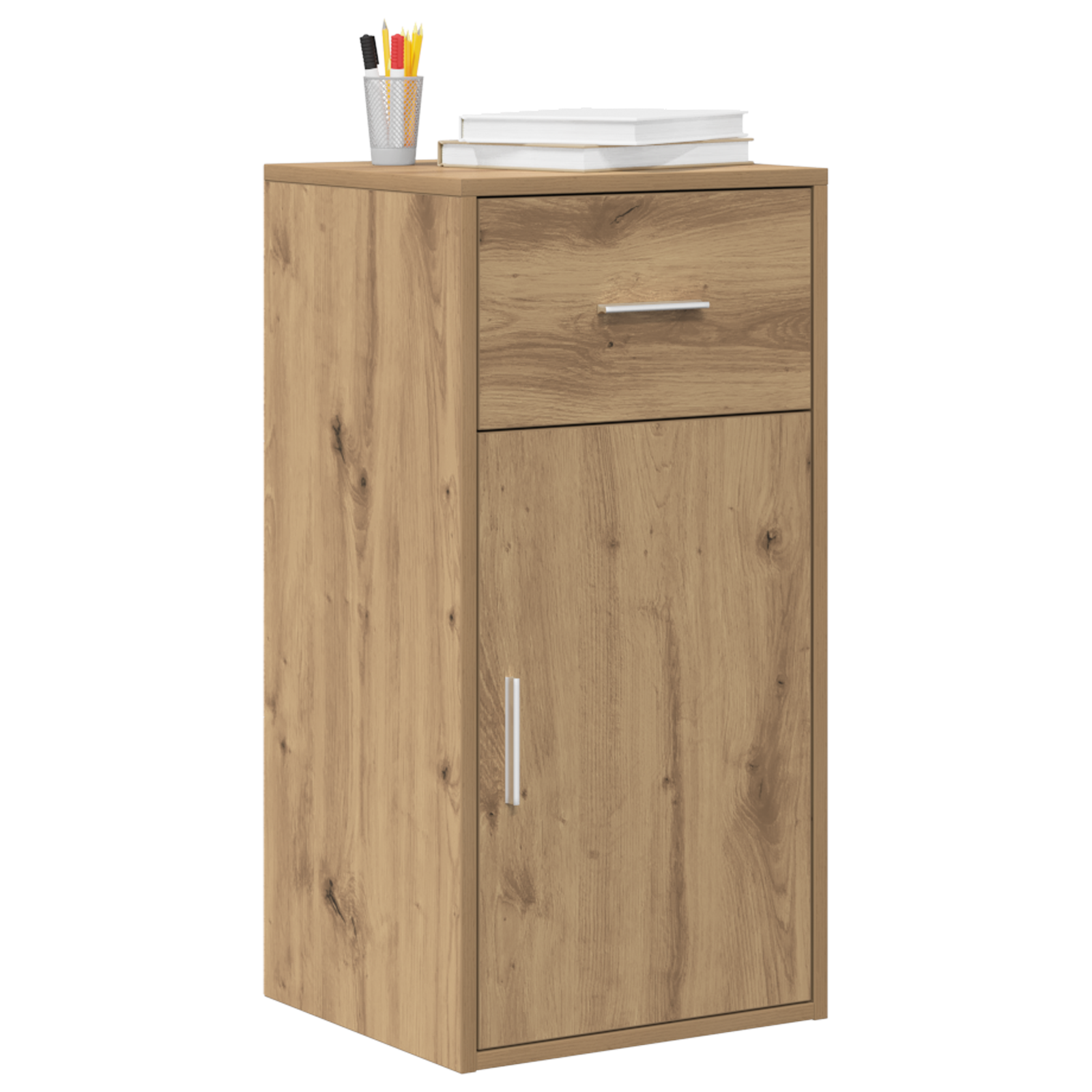 Cabinet de rangement en chêne Chêne fait main Bois d'ingénierie