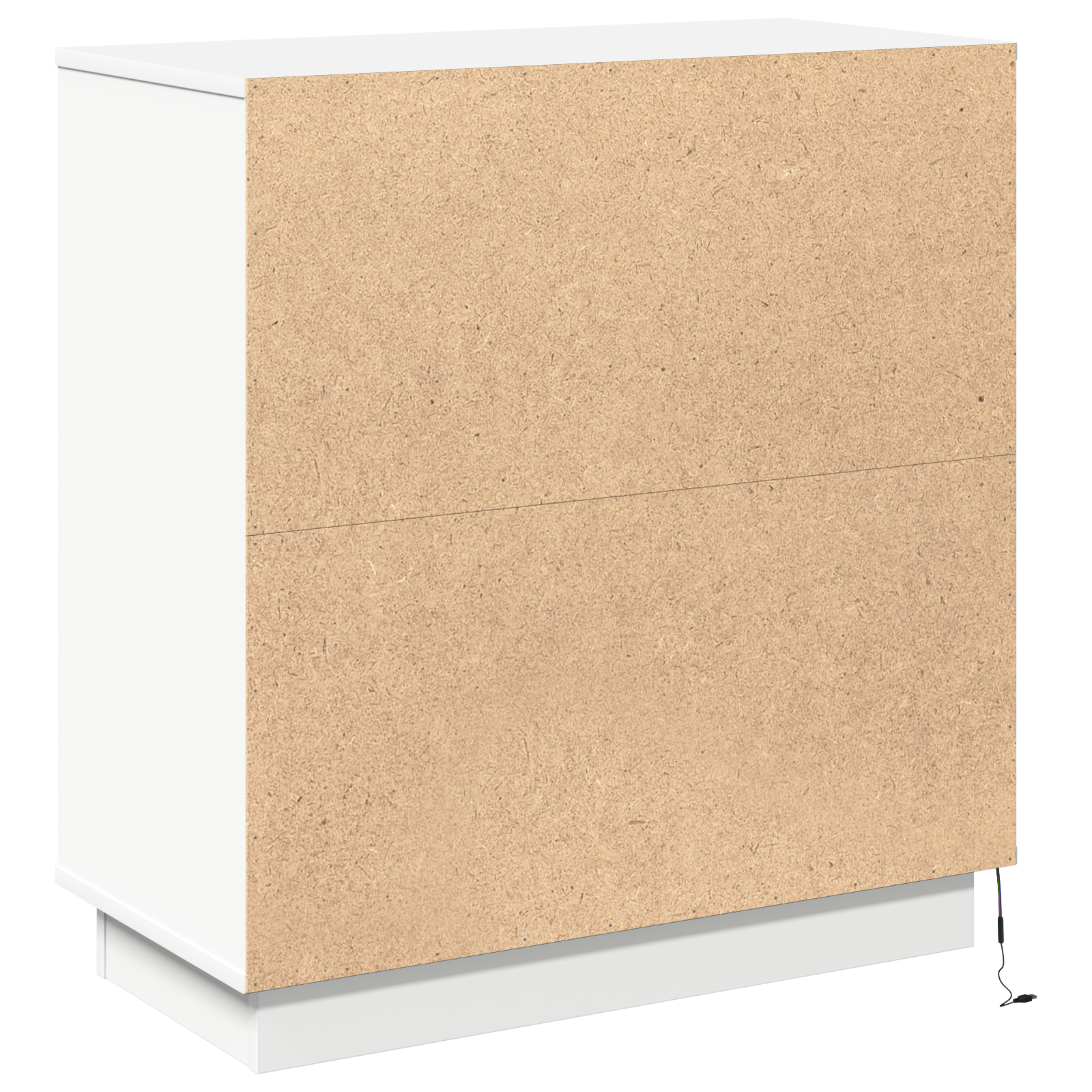 Buffet avec LED Blanc 71x34,5x75 cm en Bois Nécessaire