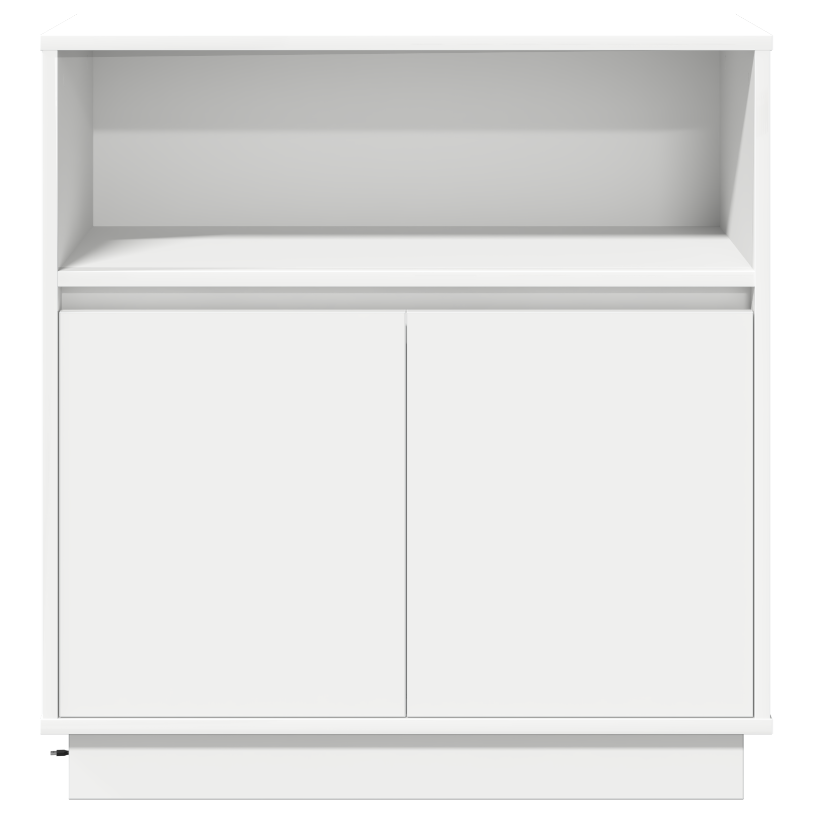 Buffet avec LED Blanc 71x34,5x75 cm en Bois Nécessaire