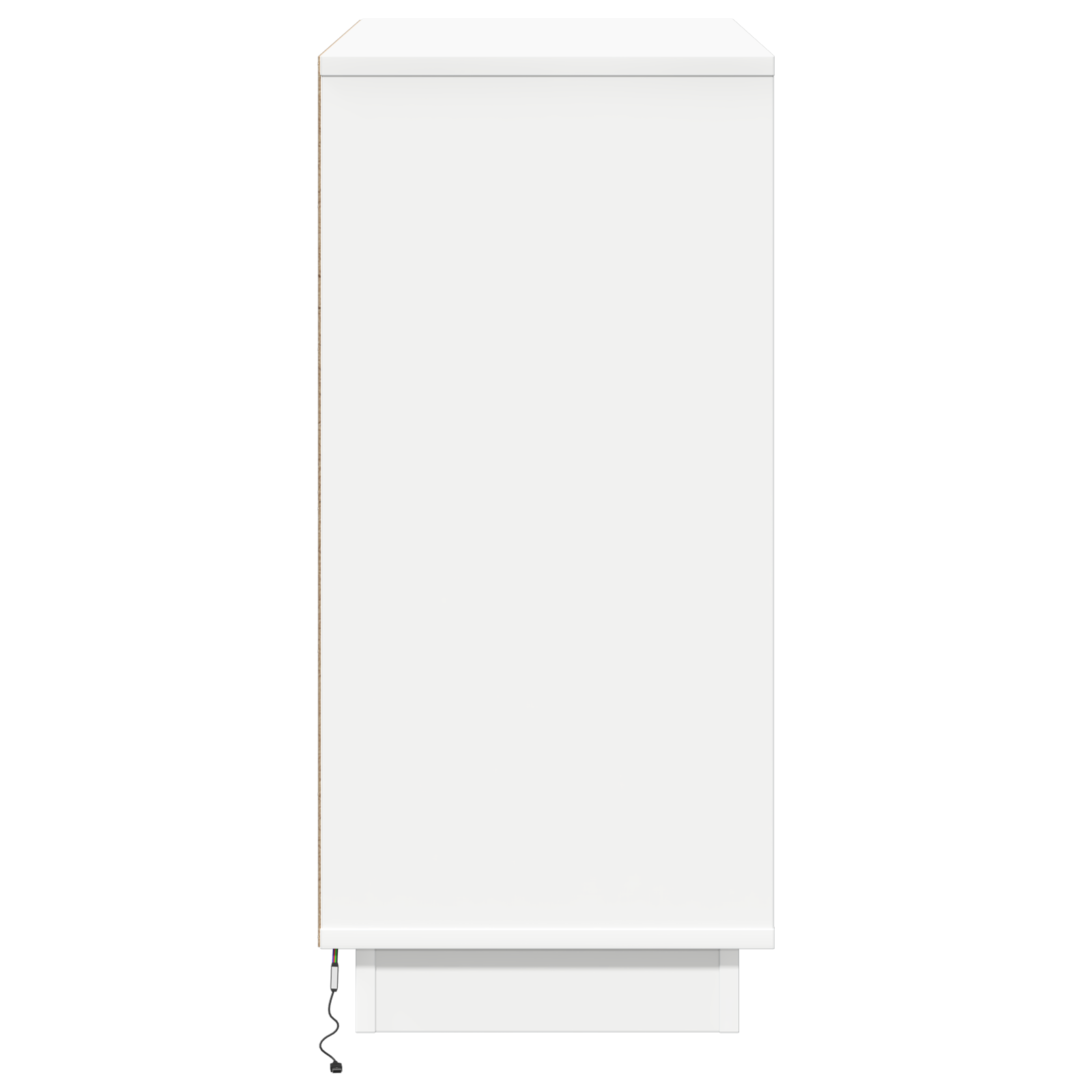 Buffet avec LED Blanc 71x34,5x75 cm en Bois Nécessaire