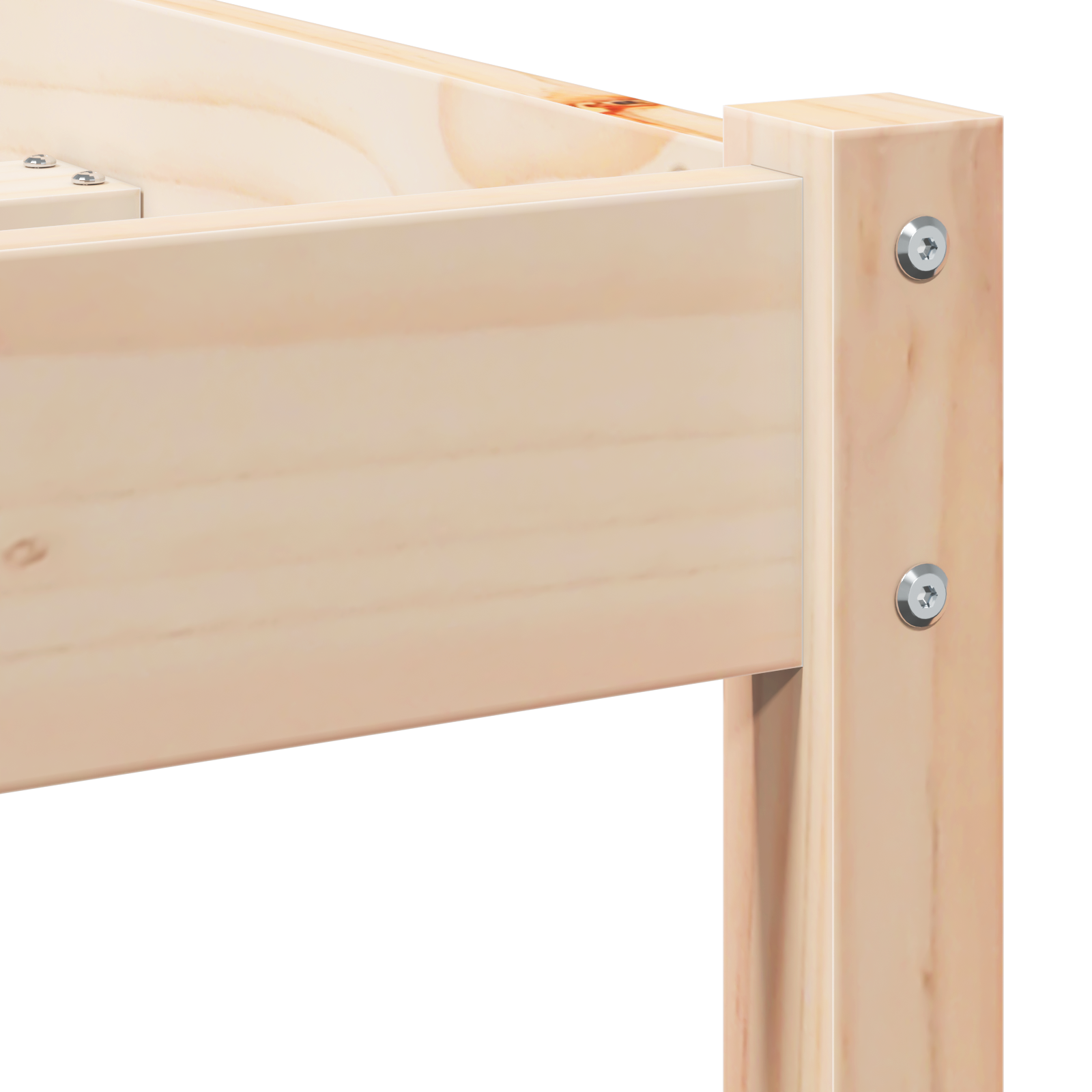 Cadre de lit vidaXL avec tête de lit 200x210 cm en bois de pin massif