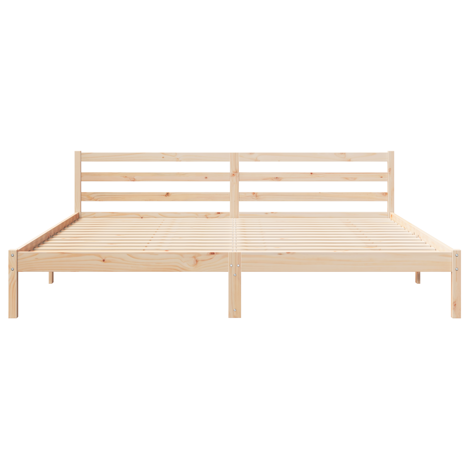 Cadre de lit vidaXL avec tête de lit 200x210 cm en bois de pin massif