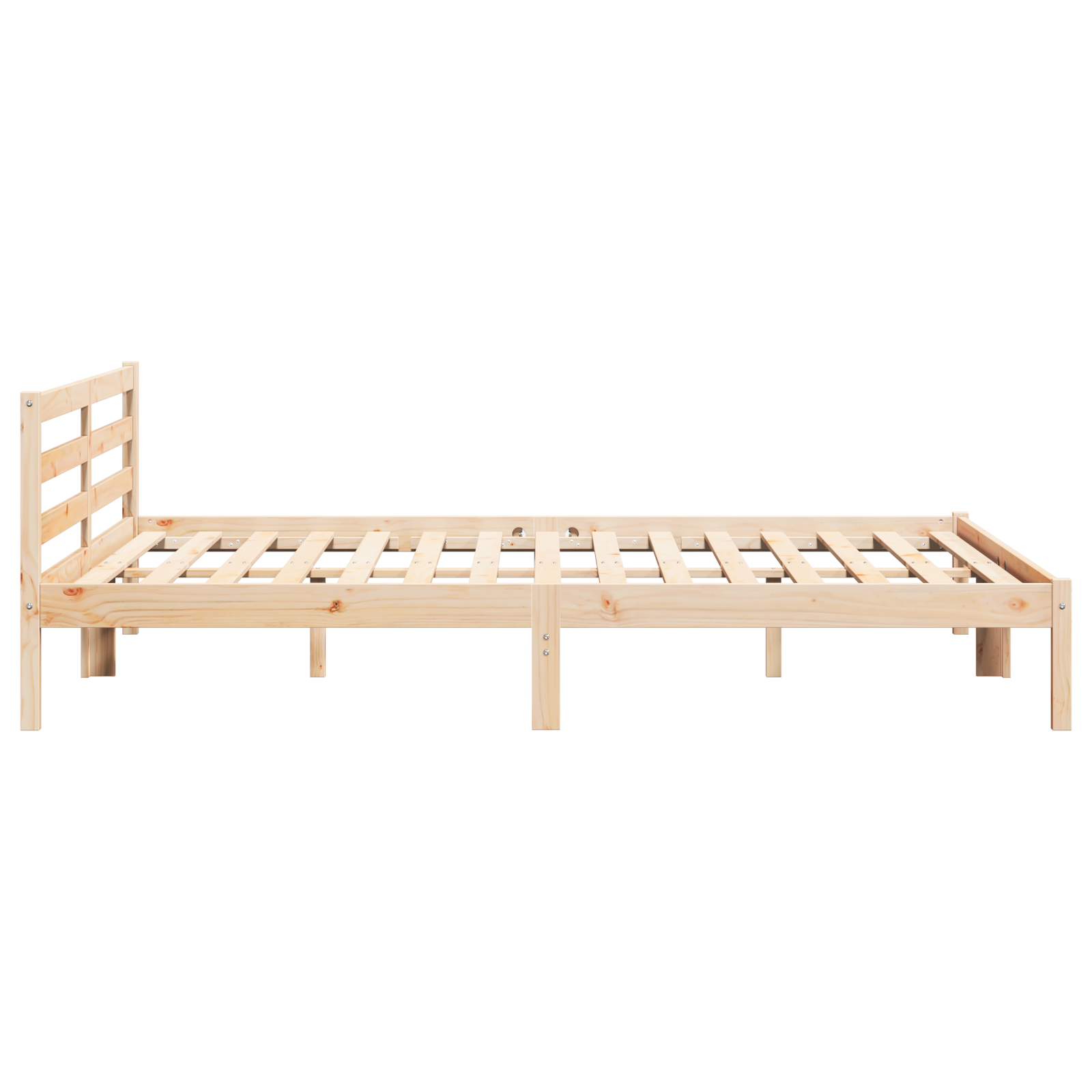 Cadre de lit vidaXL avec tête de lit 200x210 cm en bois de pin massif