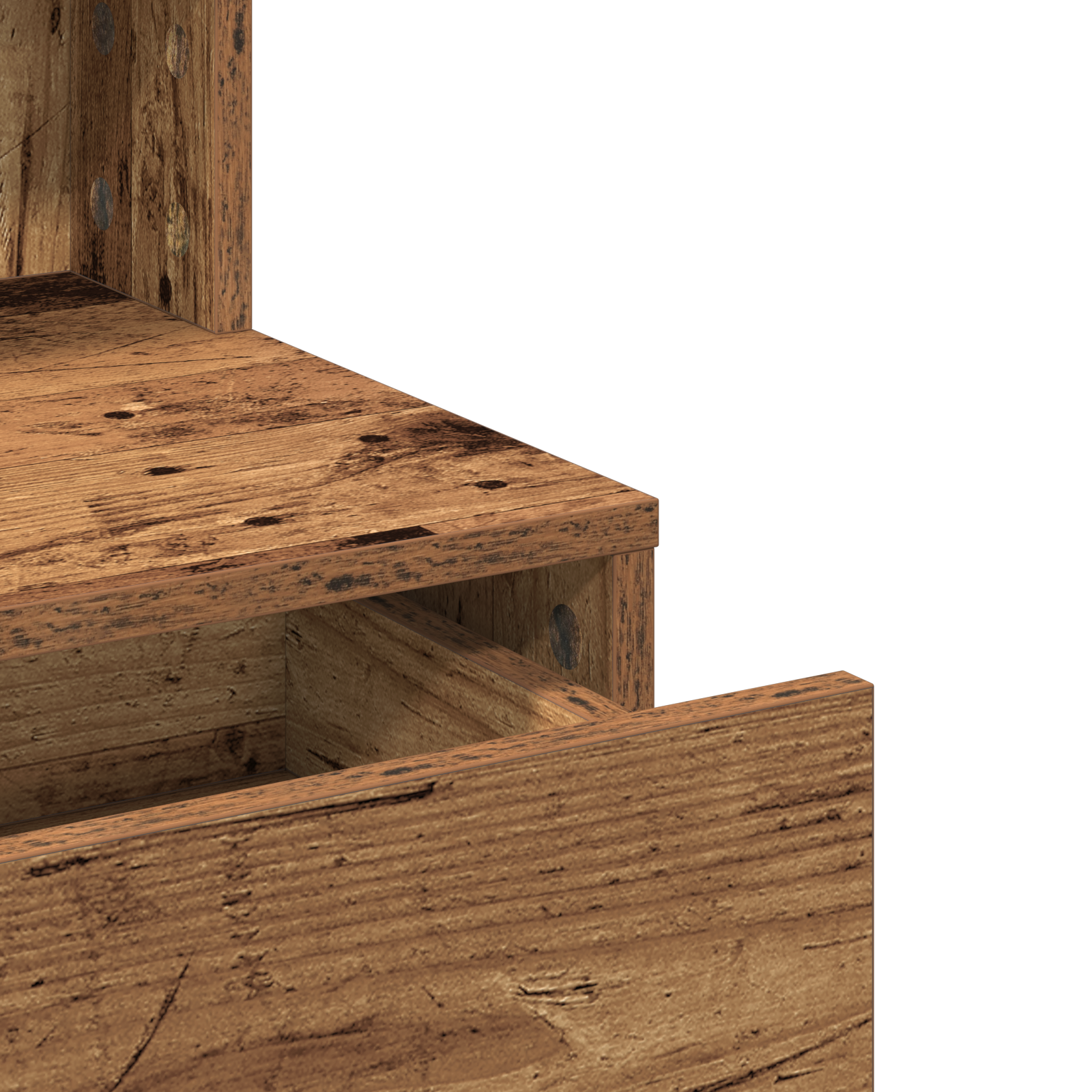 Table de Toilette avec tiroir Bois ancien 80 x 41 x 134.5 cm - XIOS