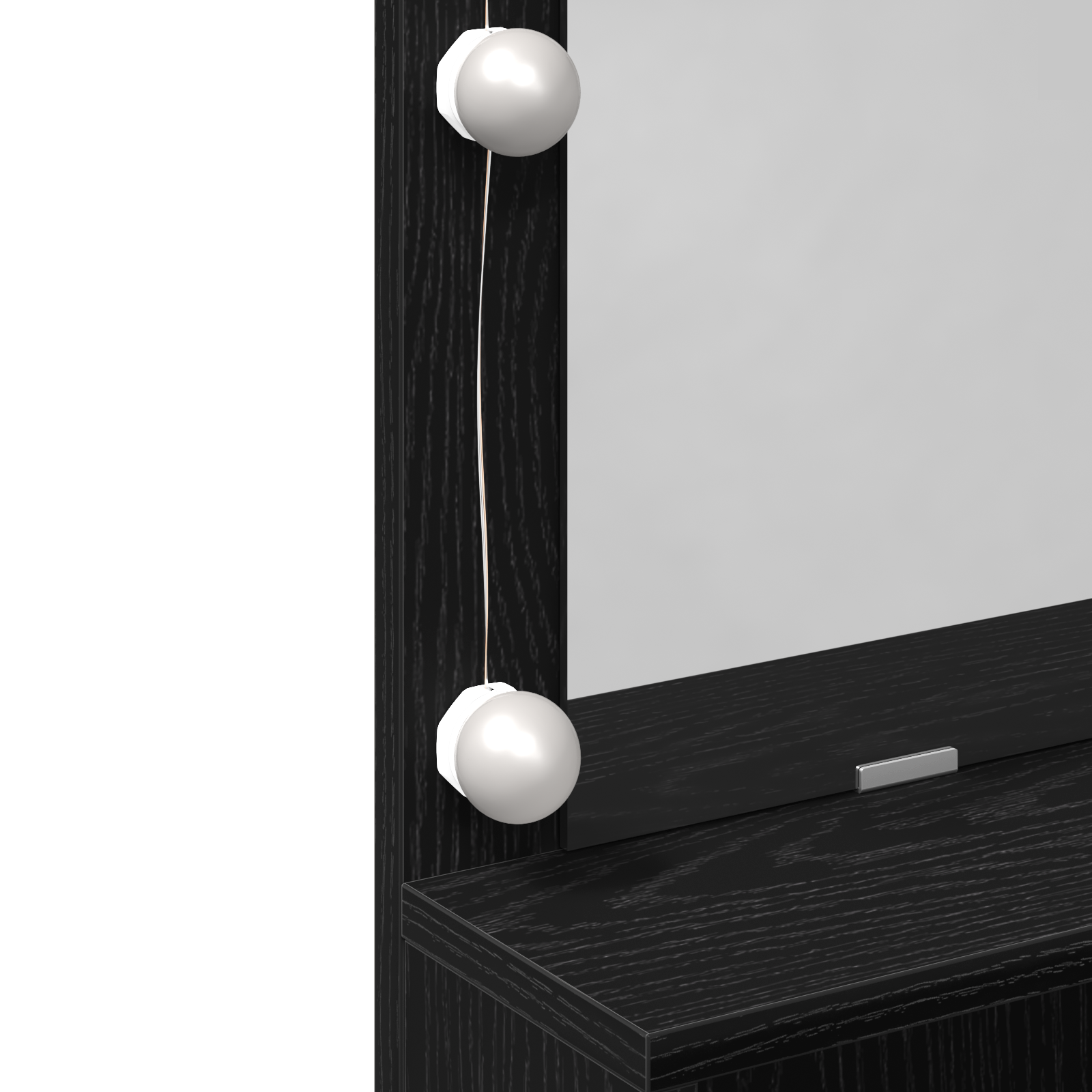 Table de Toilette avec tiroir Chêne noir 80 x 41 x 134.5 cm - XIOS