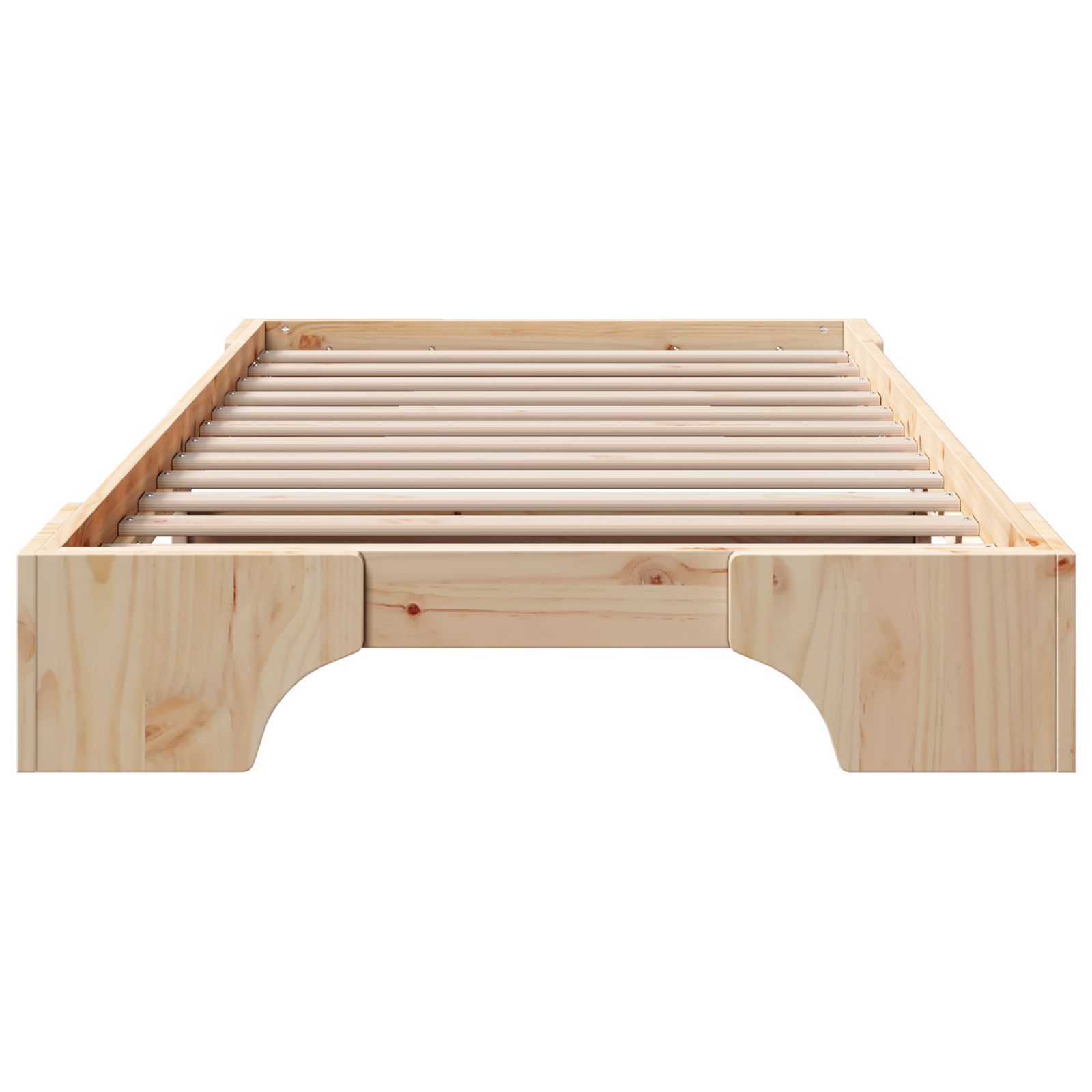 Cadre de lit Naturel Bois de pin massif 80 x 200 cm Durable