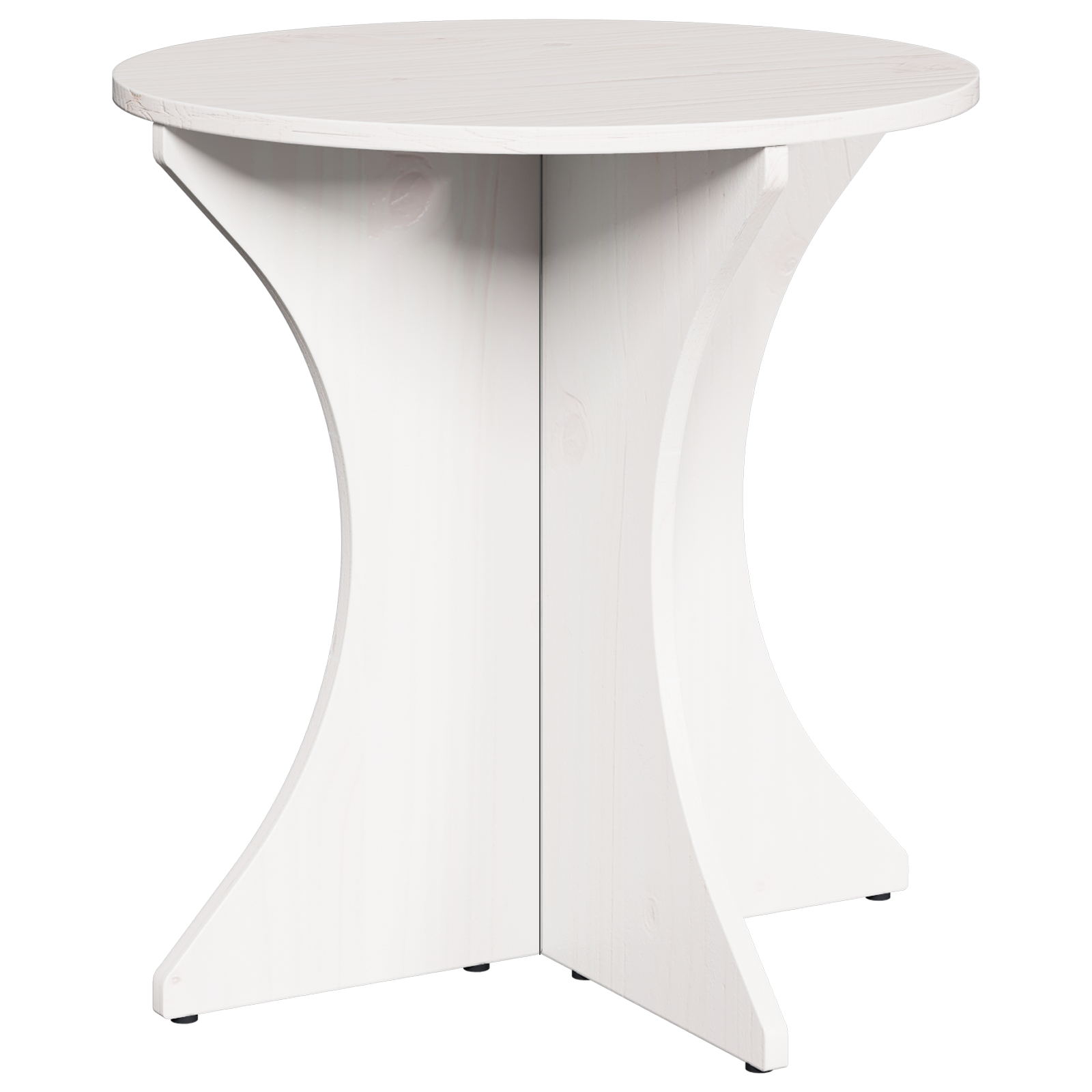 Table basse 3 pcs Blanc 46 x 46 x 47 cm Bois massif en pin - XIOS