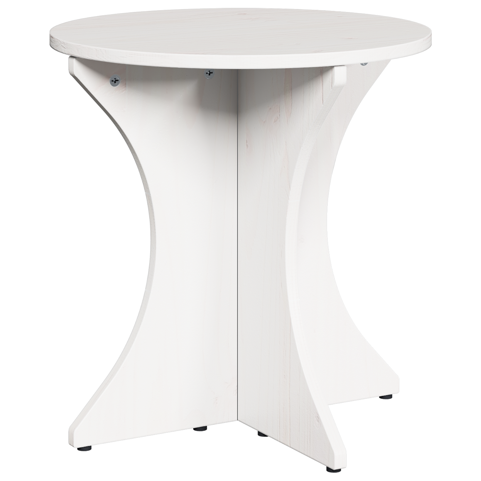 Table basse 3 pcs Blanc 46 x 46 x 47 cm Bois massif en pin - XIOS