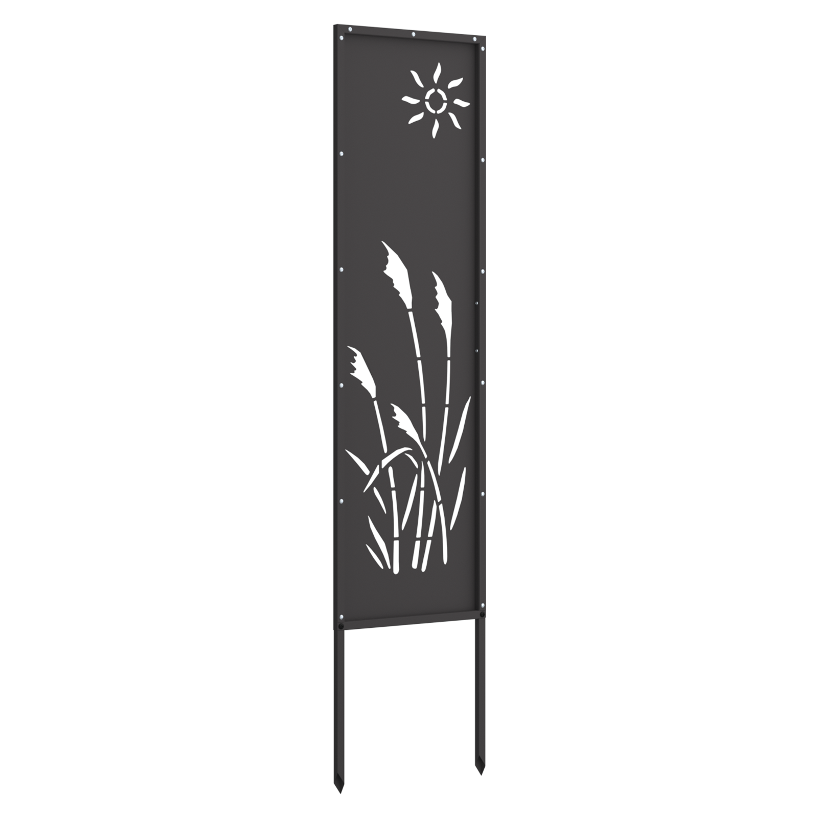 Écran de confidentialité de jardin Fretwork Noir 32 x 140 cm - XIOS