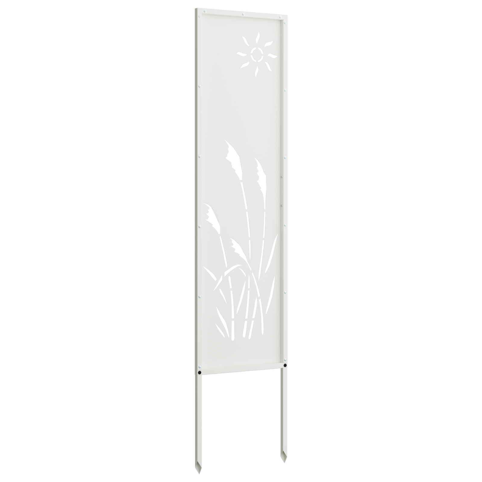 Écran de confidentialité de jardin Fretwork Blanc 32 x 140 cm - XIOS