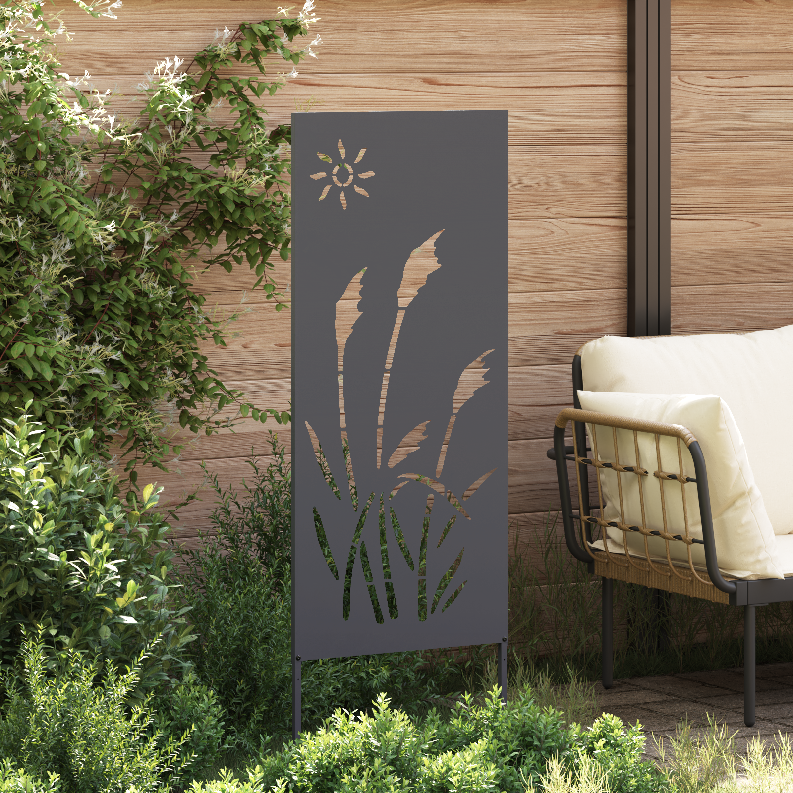 Panneau décoratif de jardin Autre Anthracite 50 x 140 cm - XIOS