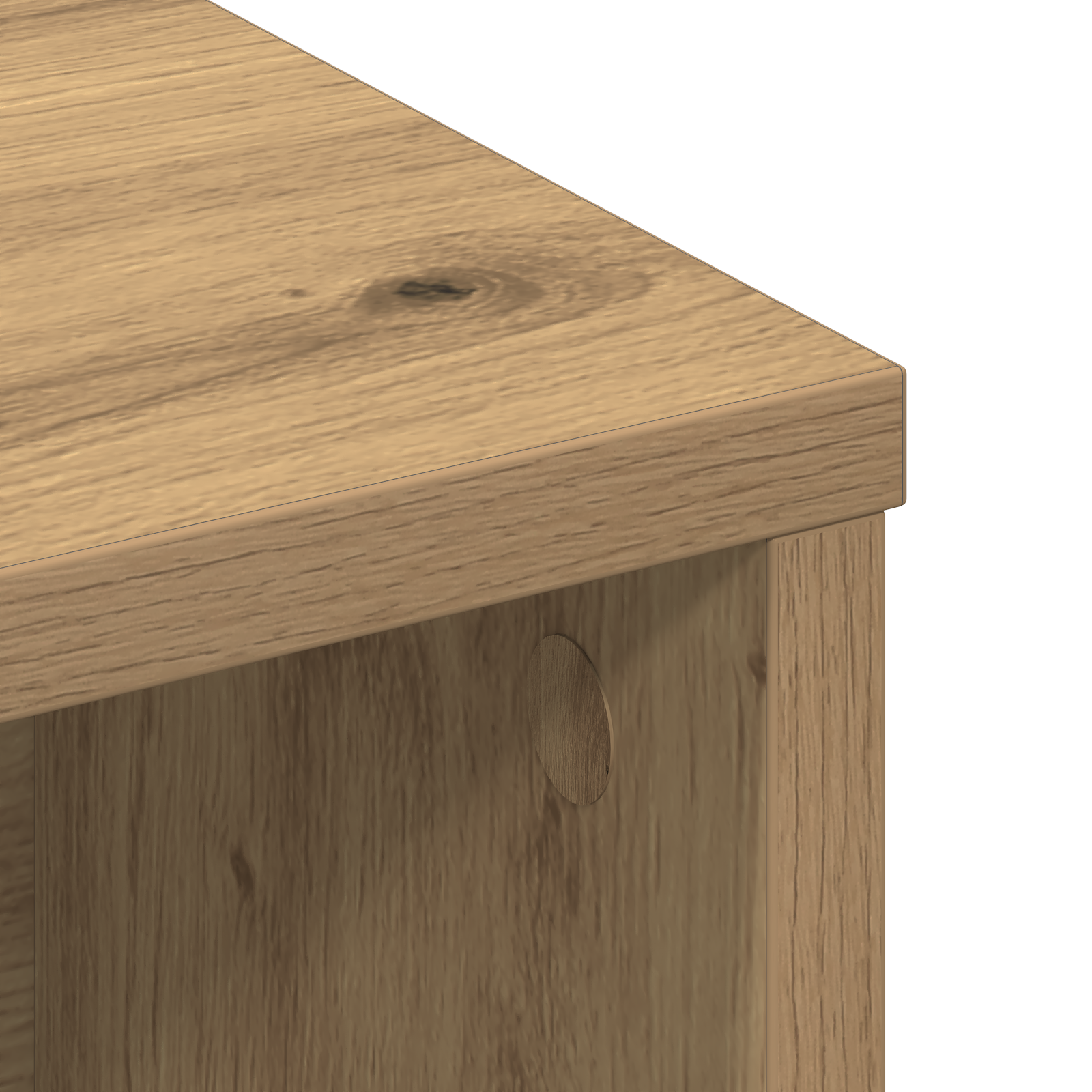 Cabinet de Tête de Lit Chêne artisanal 100 x 19 x 103,5 cm - XIOS