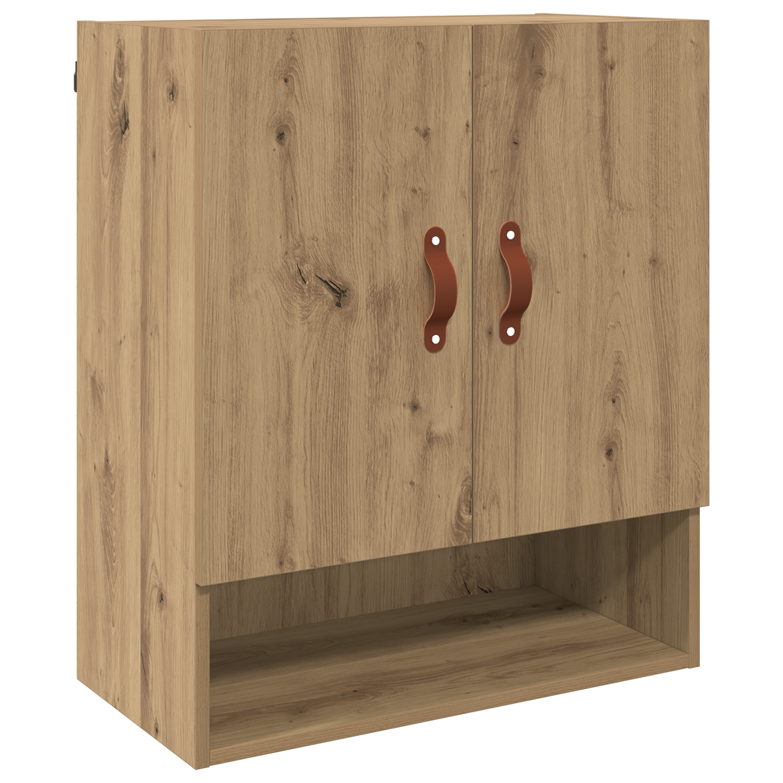 Meuble mural chêne artisanal 60 x 31 x 70 cm Bois d'ingénierie
