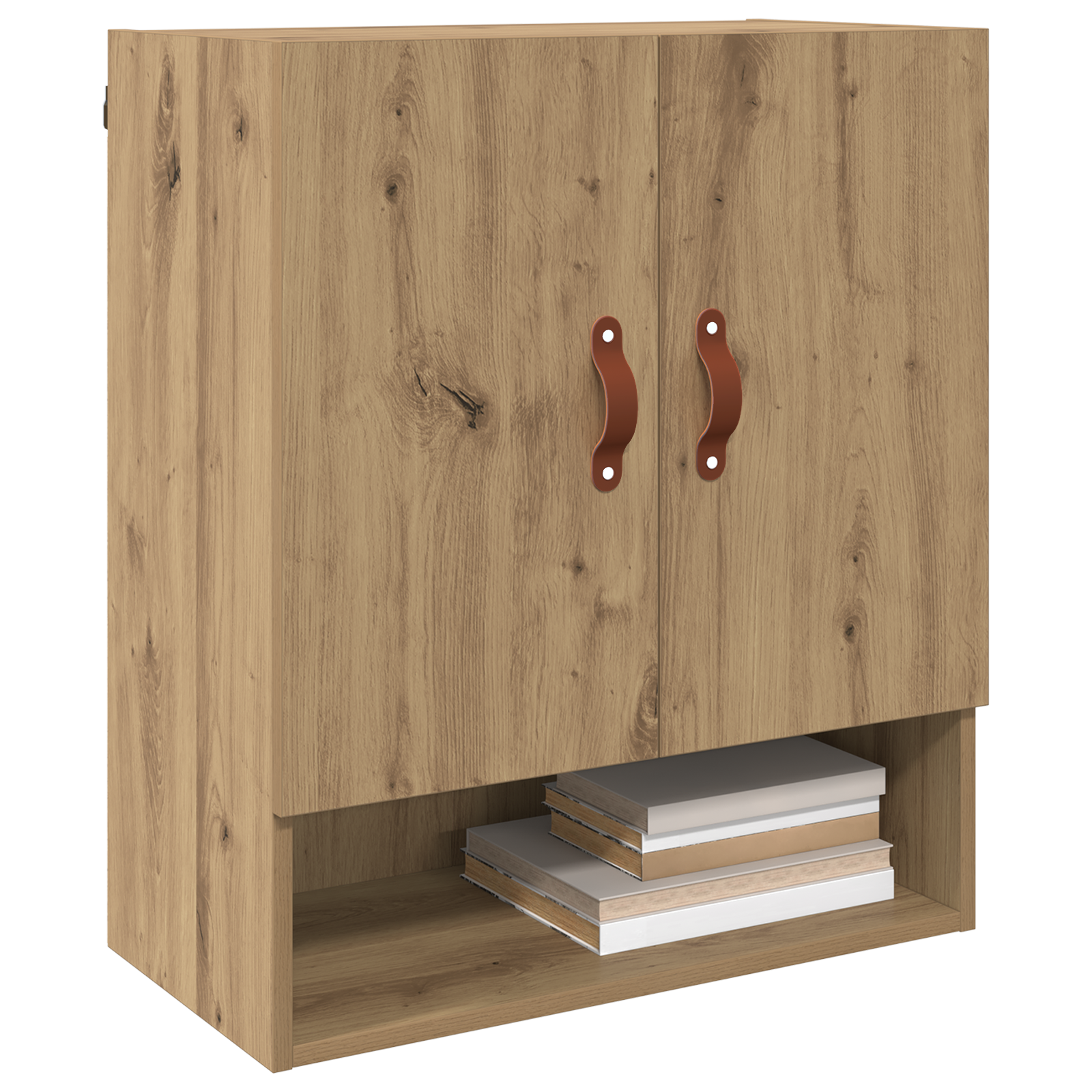Meuble mural chêne artisanal 60 x 31 x 70 cm Bois d'ingénierie