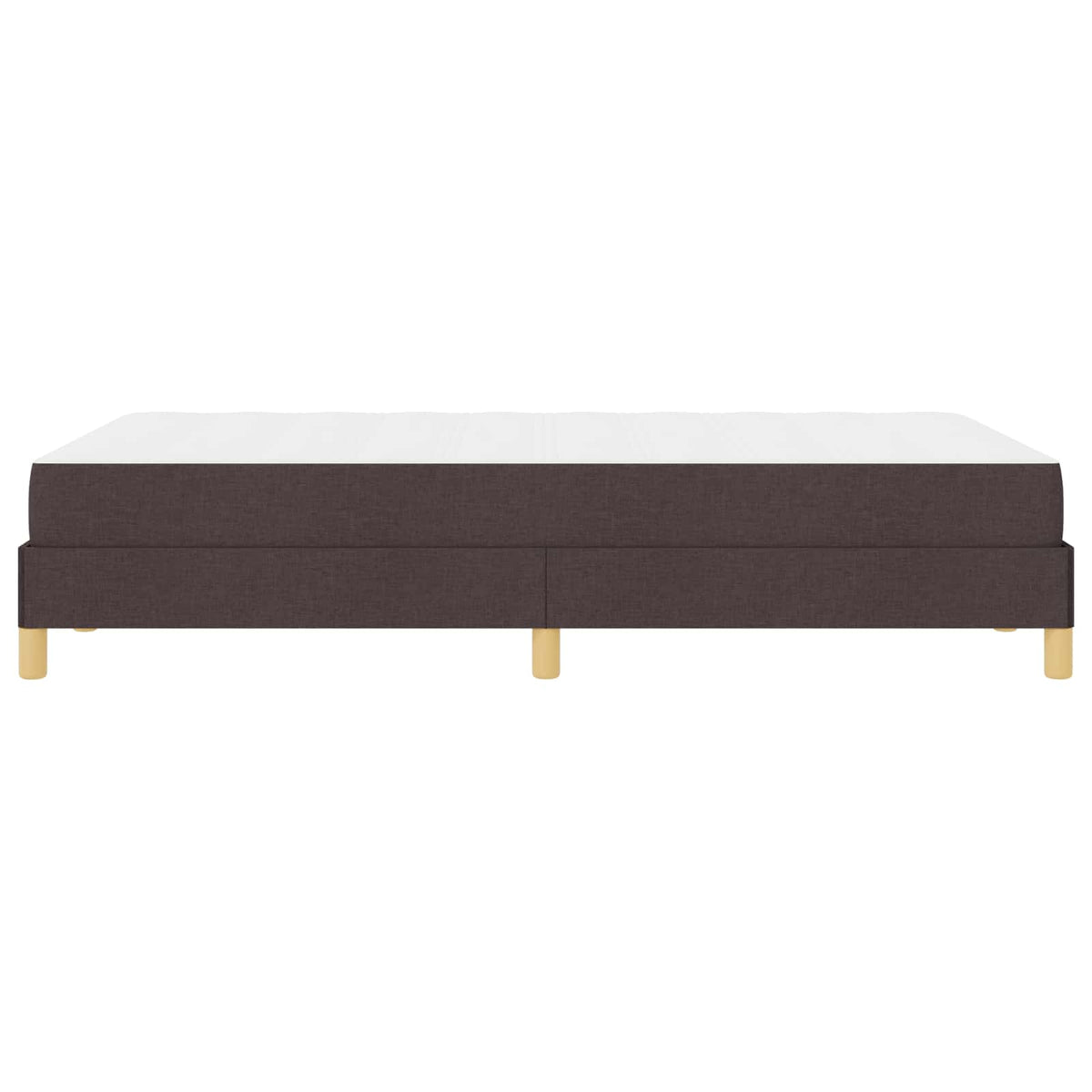 Lit à ressorts avec matelas Marron foncé 120 x 200 cm tissu - XIOS