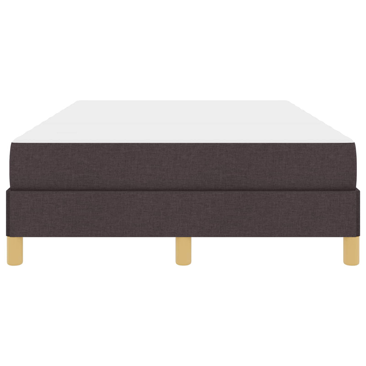 Lit à ressorts avec matelas Marron foncé 120 x 200 cm tissu - XIOS
