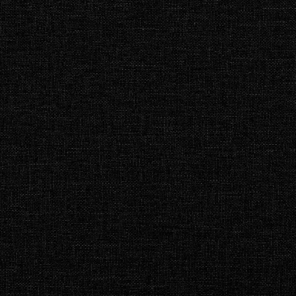 Lit à ressorts Noir 120 x 190 cm tissu - XIOS