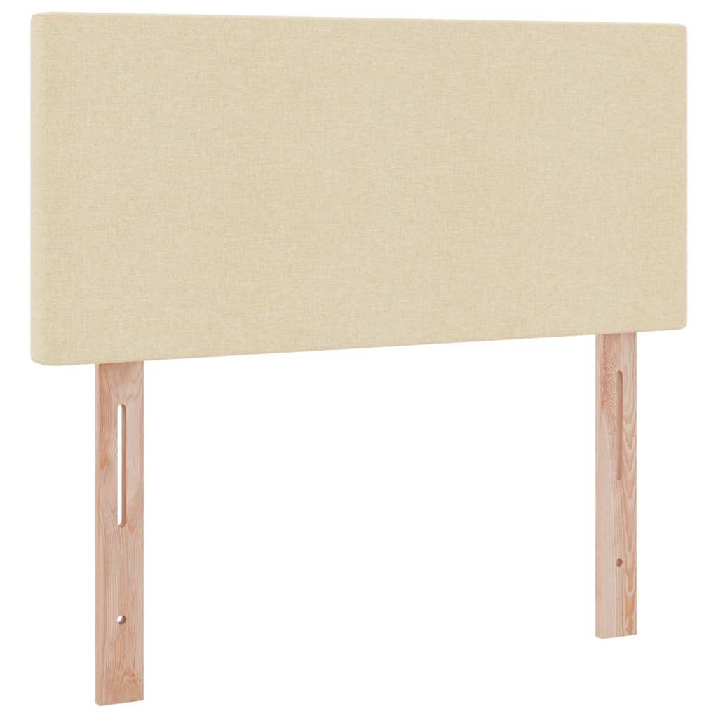 Lit avec rangement et matelas Crème 100 x 200 cm Velours - XIOS