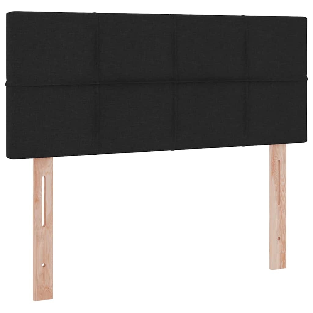 Lit avec rangement et matelas Noir 120 x 200 cm Velours - XIOS