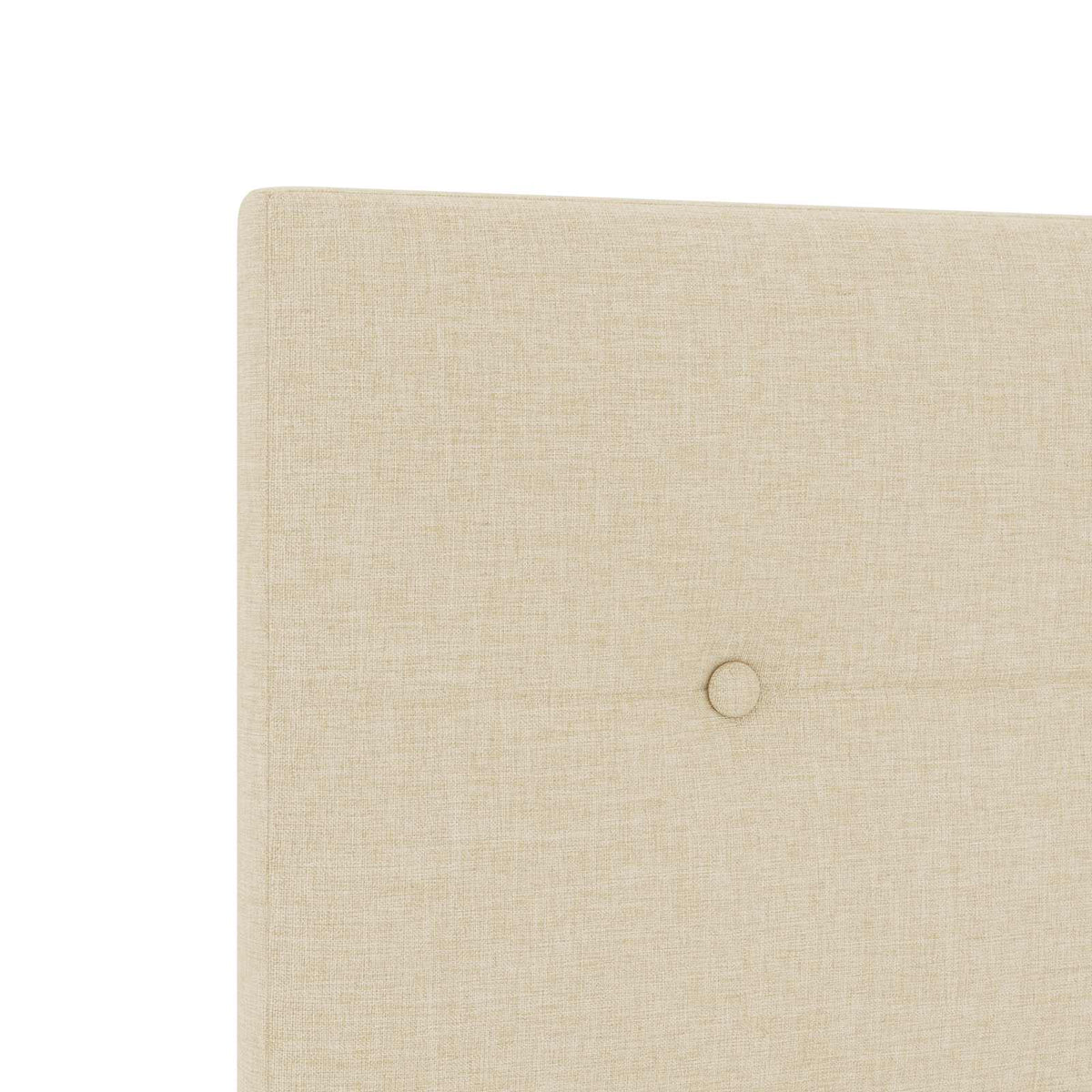 Lit boxspring LED avec matelas Crème 90 x 200 cm Tissu - XIOS
