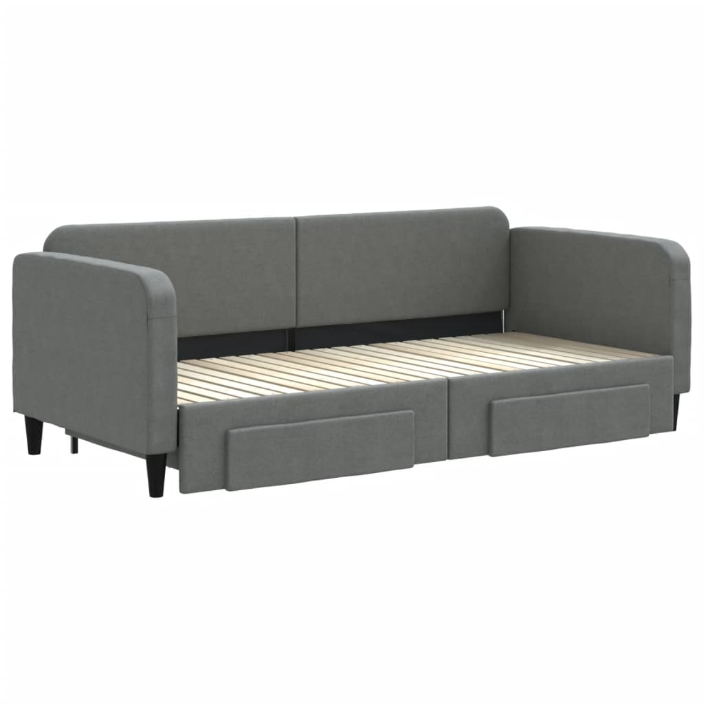 Lit de jour avec gigogne et tiroirs sans matelas 90x200 cm - XIOS