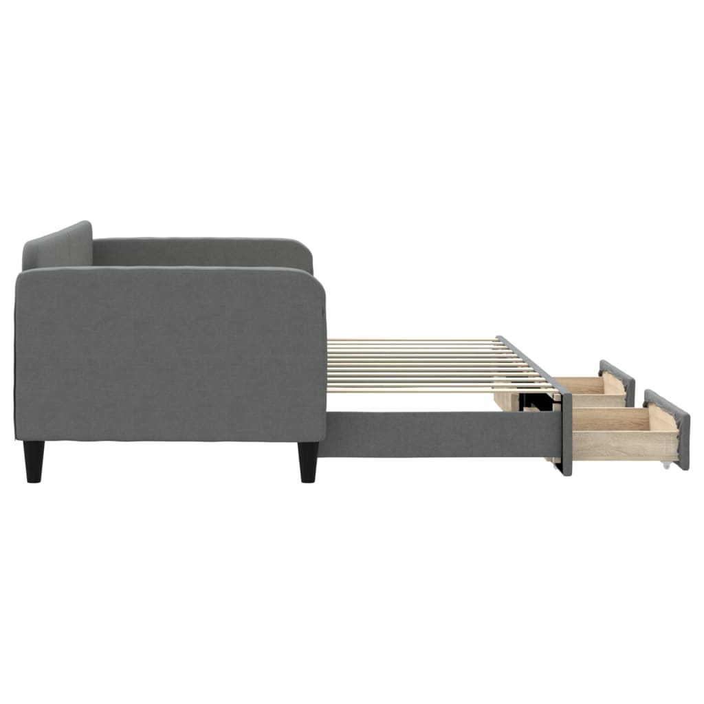 Lit de jour avec gigogne et tiroirs sans matelas 90x200 cm - XIOS