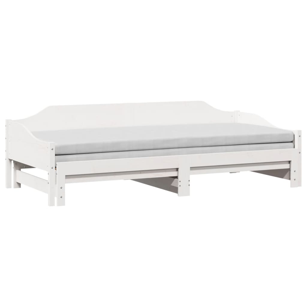 Lit de jour et lit gigogne sans matelas 90x200 cm bois massif - XIOS